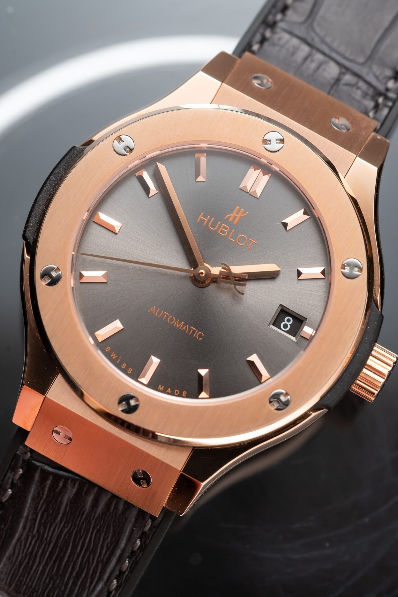 Hublot Classic Fusion King Gold Gray Dial Replica Watch JJF Factory 38mm - Top club