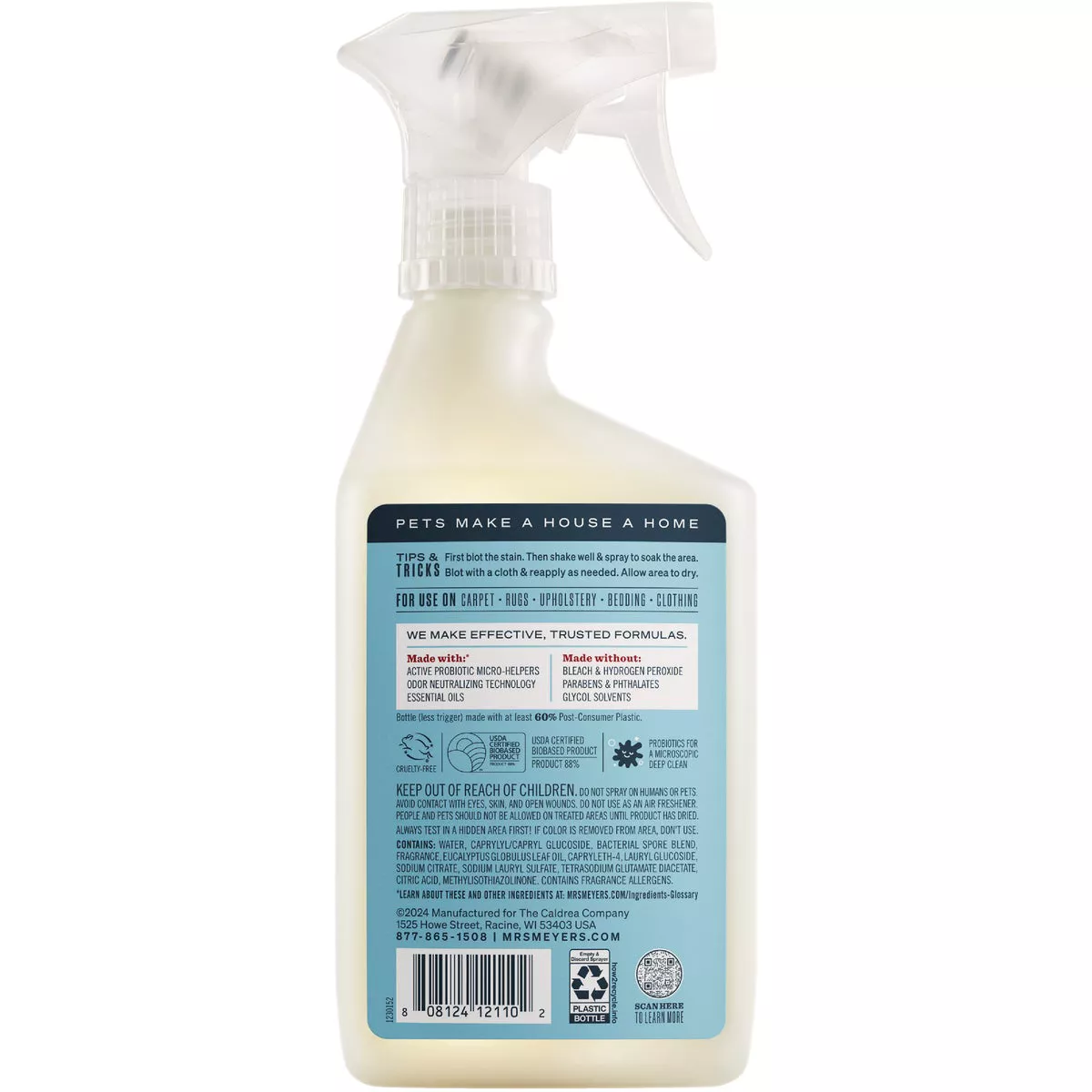Mrs. Meyer's Clean Day 16 Oz. Coconut Leaf Pet Stain & Odor Fighter