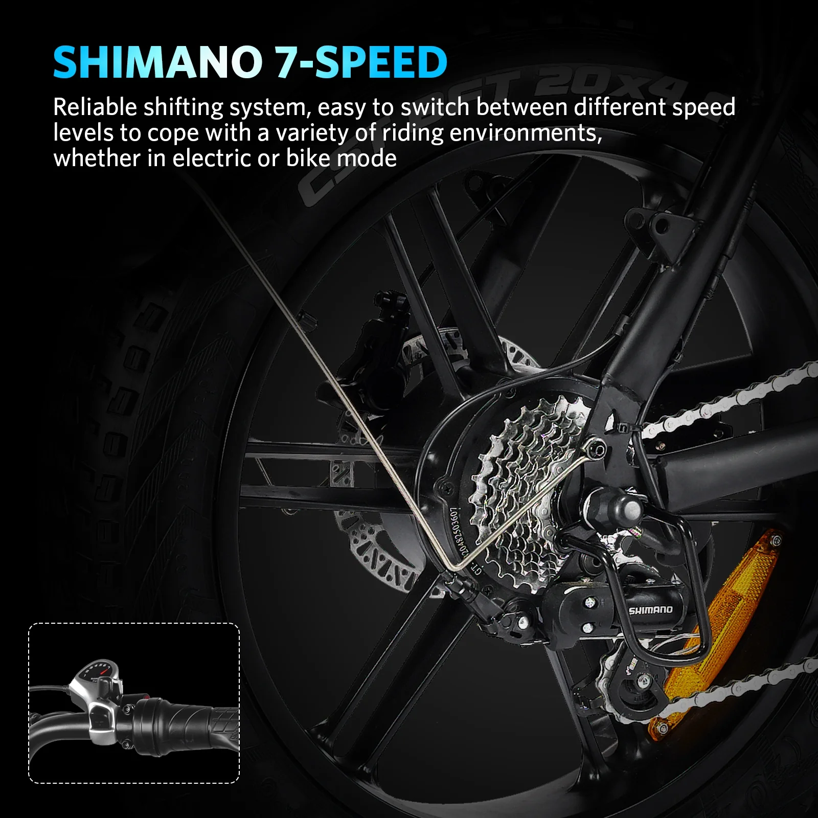 Hipatoo 26" Electric Bike 500W 20MPH E-bike, 36V 10.4Ah Battery, Ebike for Adults, E Bike UL2849 - Image 23