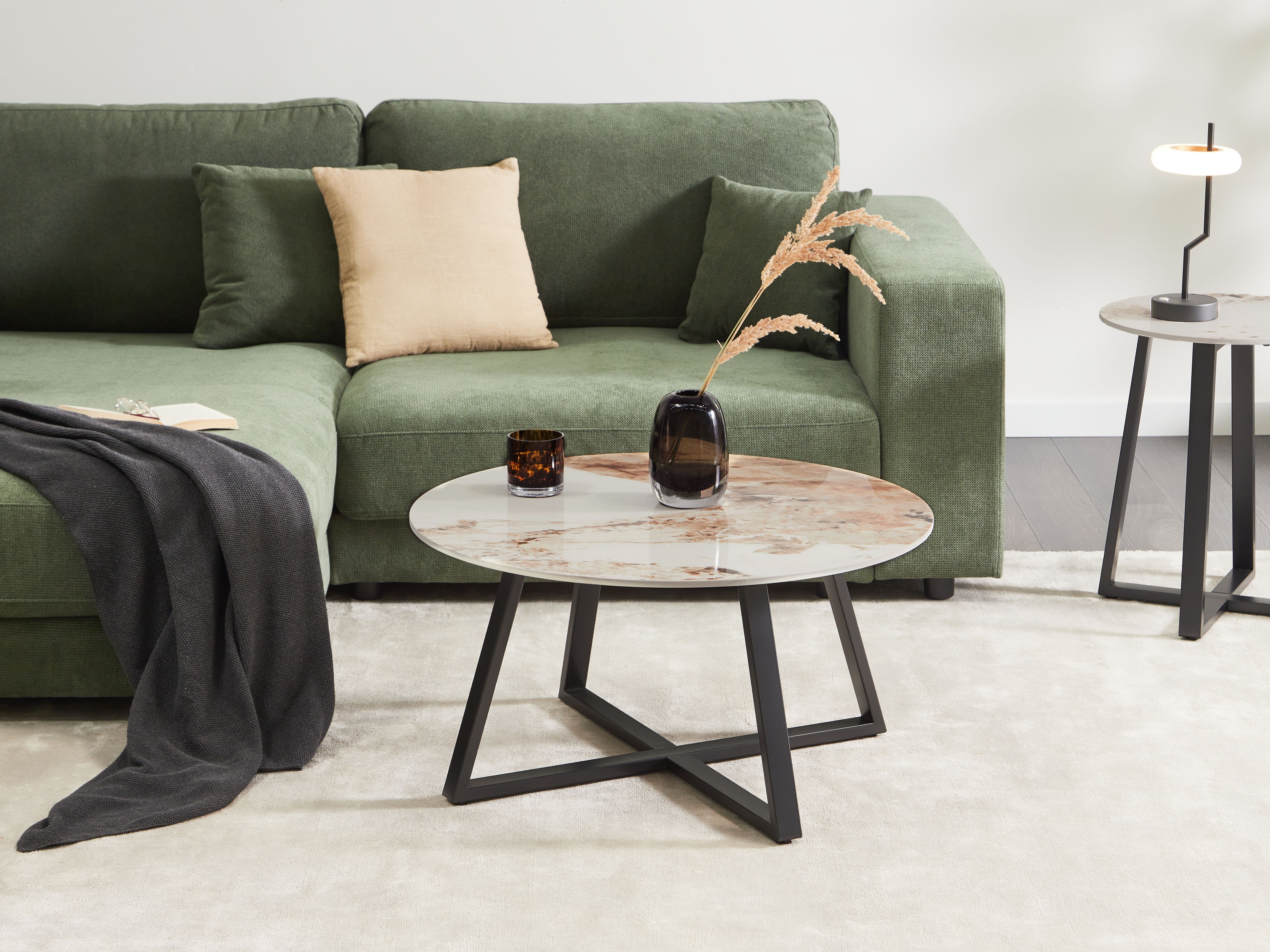 Coffee Table IVINS Ceramic White Marble