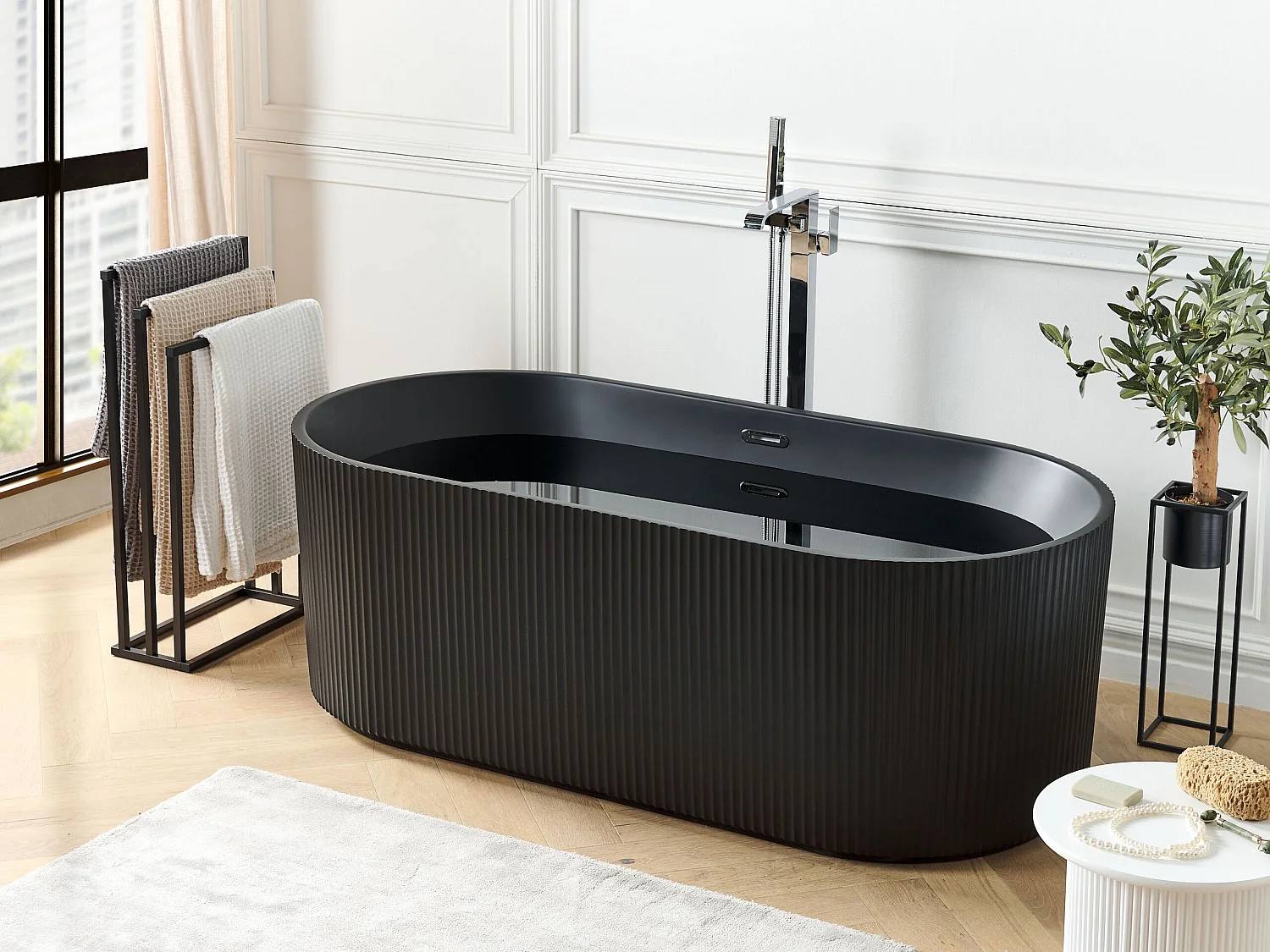 Baignoire îlot GOCTA 169 x 80 cm Noir