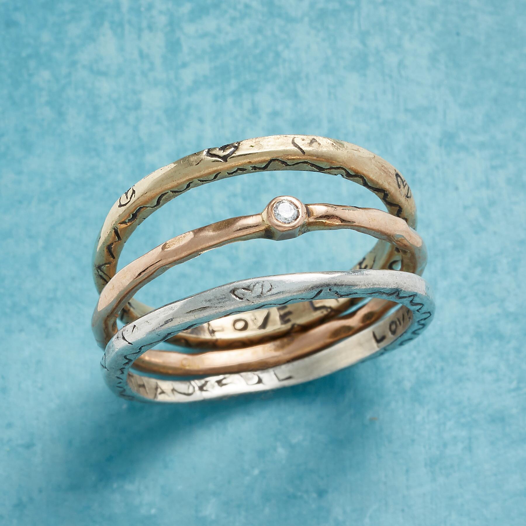 Love And Gratitude Rings Set - Sundance Clothing