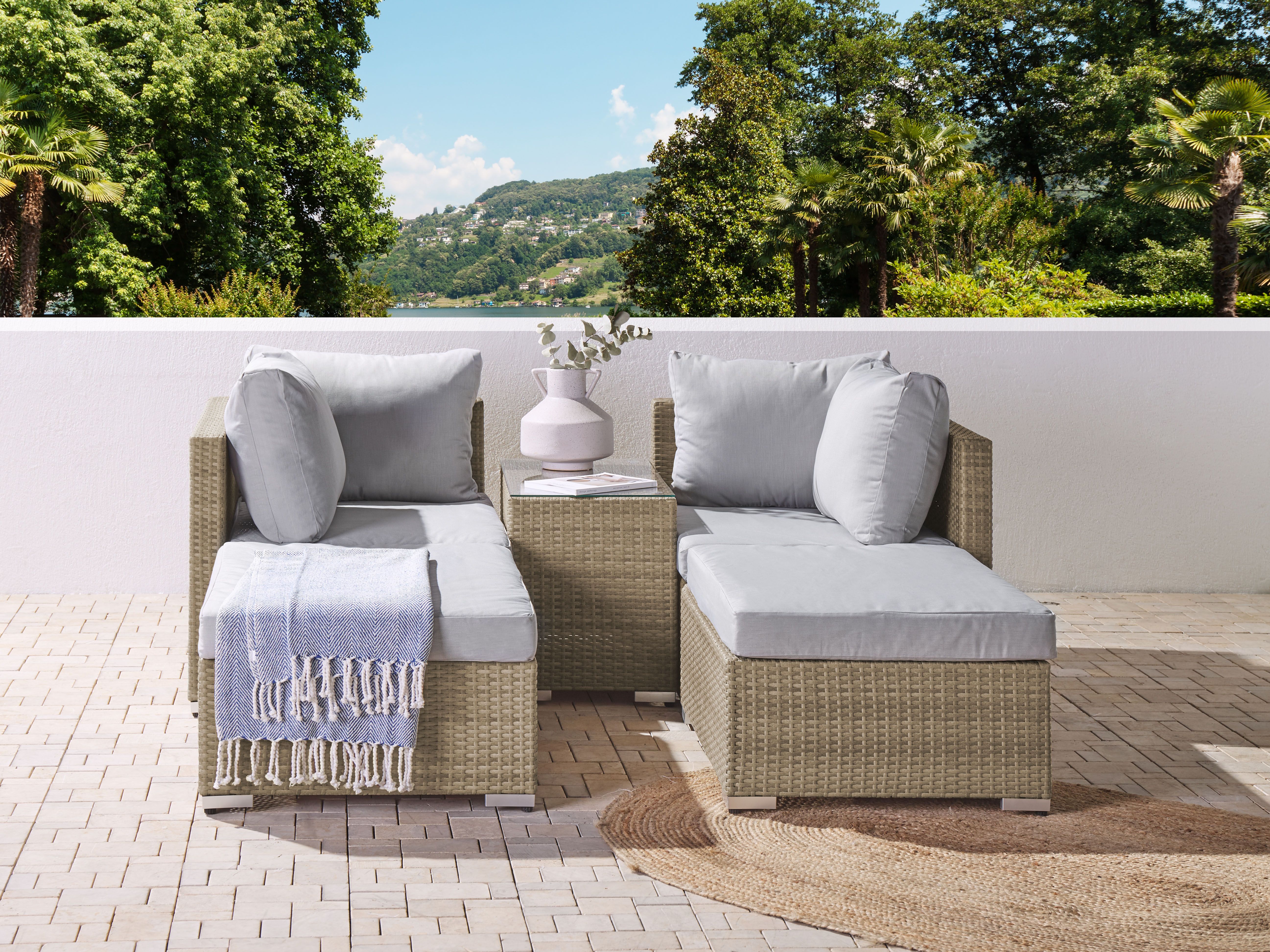 Outdoor Cushion Cover Set NOTO Grey