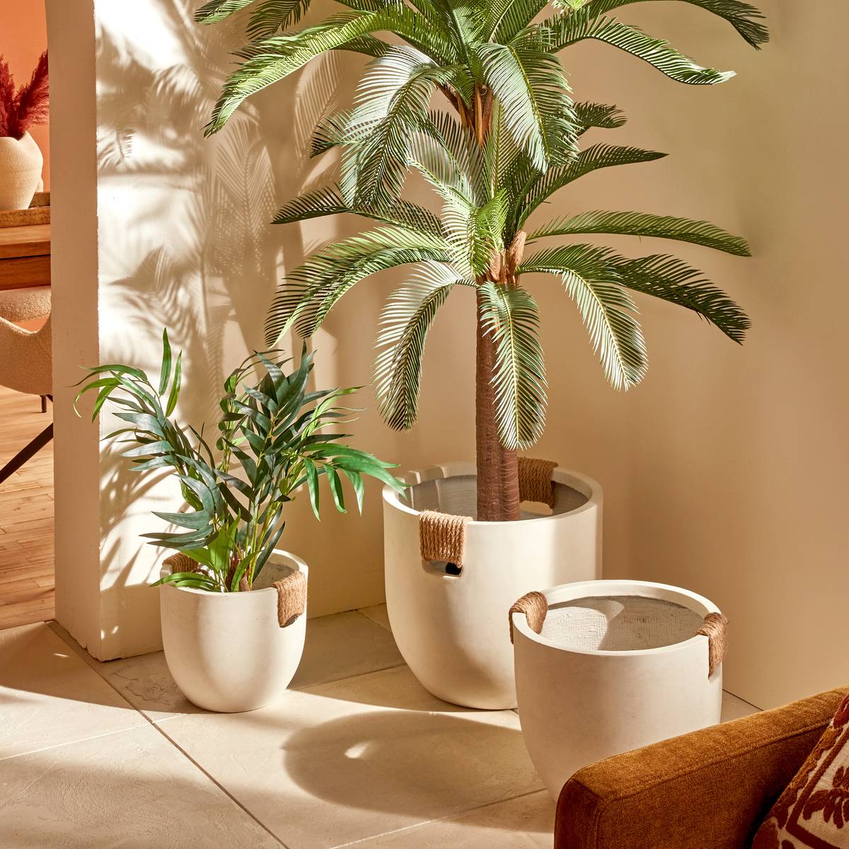 Flower Pot "Sien" White, D.30/38/47 cm