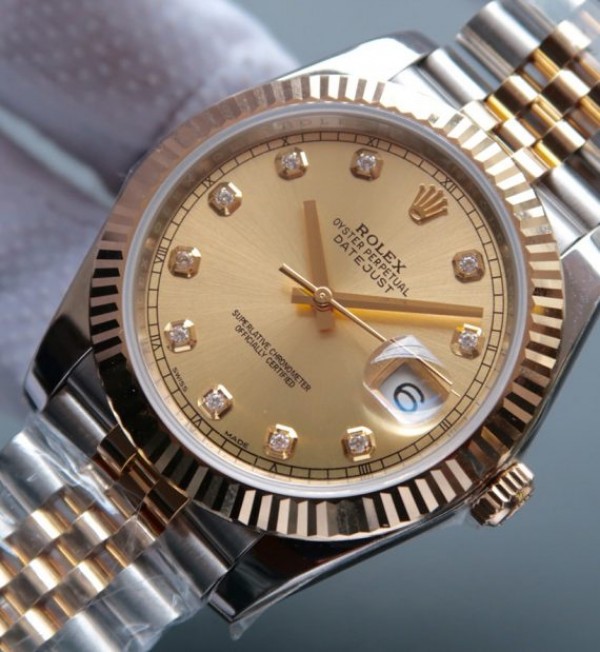 Replica Rolex DateJust 41mm 126333 Noob RG Wrapped RG Dial Diamonds Markers SS/RG Bracelet A3235 - Elite Watch Atelier