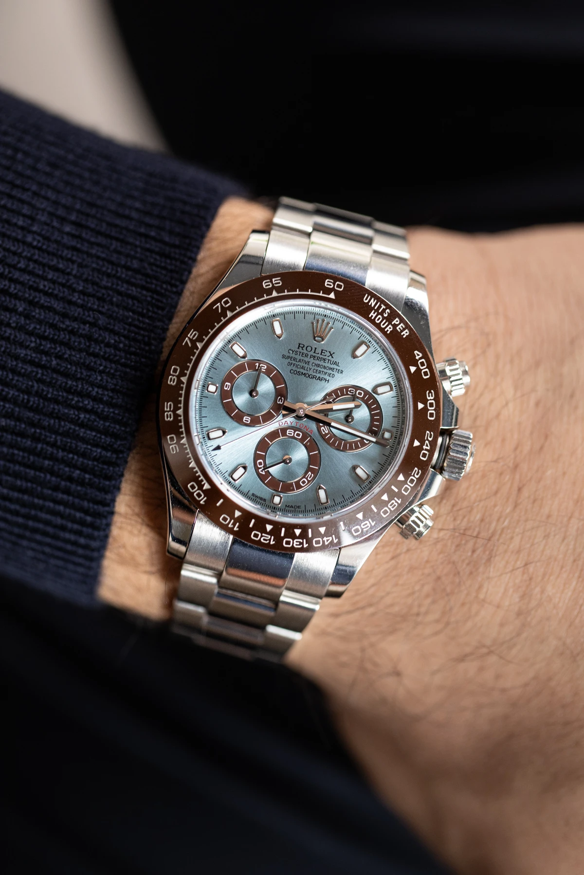 Rolex Cosmograph Daytona 40 mm Platinum Ref# 116506-0001(1:1 replica) - Elite Watch Atelier