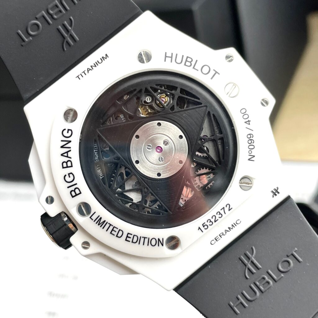 Hublot Big Bang Sang Bleu II Replica Watch White Ceramic Rubber Strap 45mm - Top club