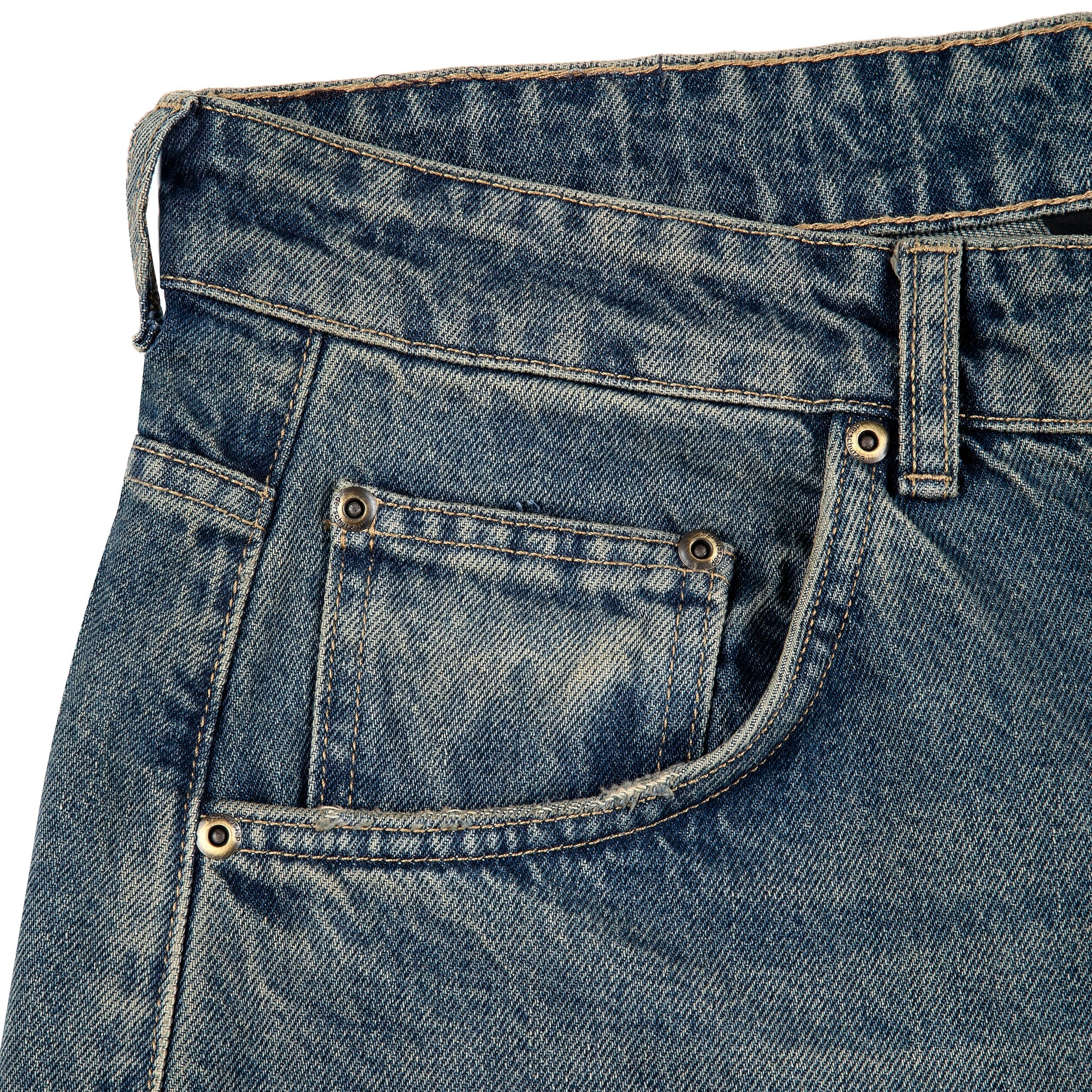 "lotus" Jorts indigo
