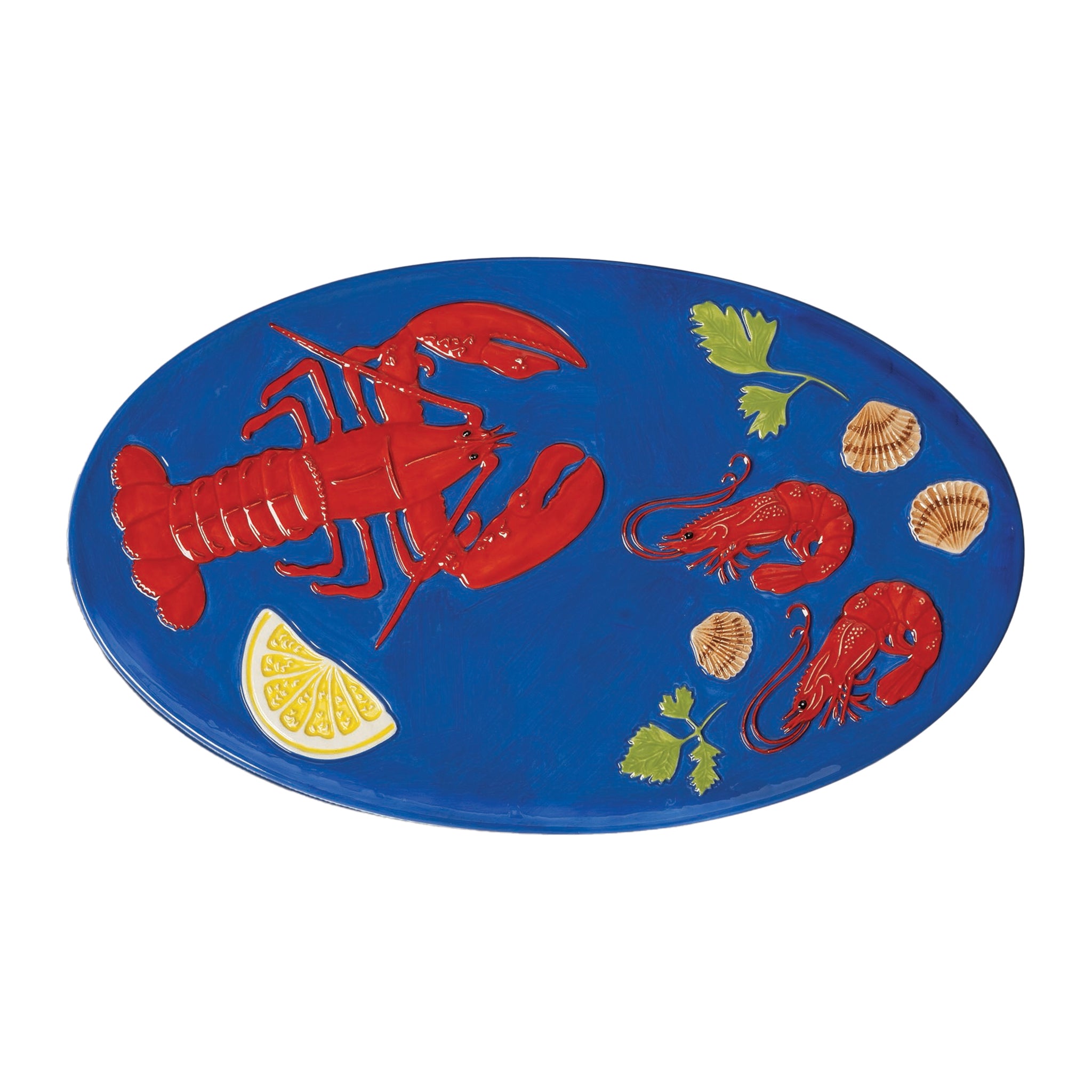 &k amsterdam De La Mer Serveerschaal D 33 cm - Lobster