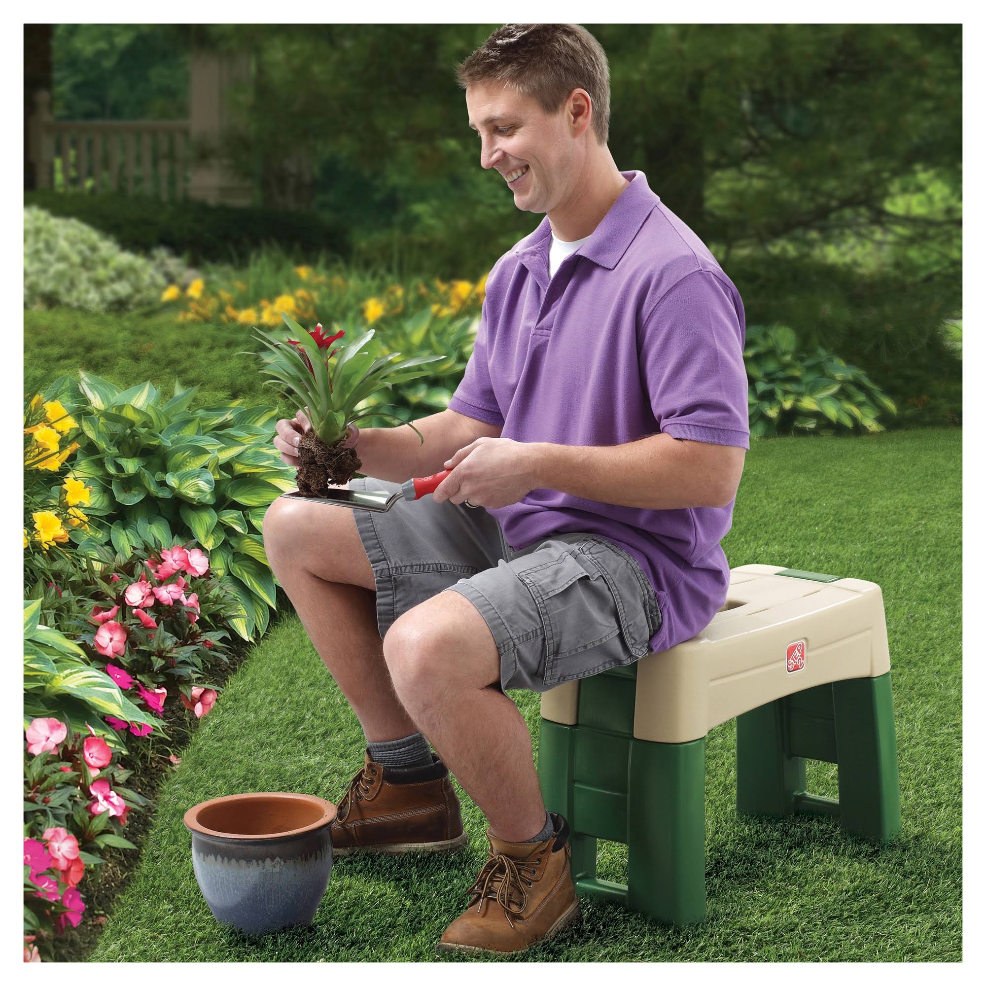 Step 2 Garden Kneeler Seat, Green, 16.25in H x 21.75in W x 10.75in D - Image 3 Step 2 Garden Kneeler Seat, Green, 16.25in H x 21.75in W x 10.75in D - Image 3