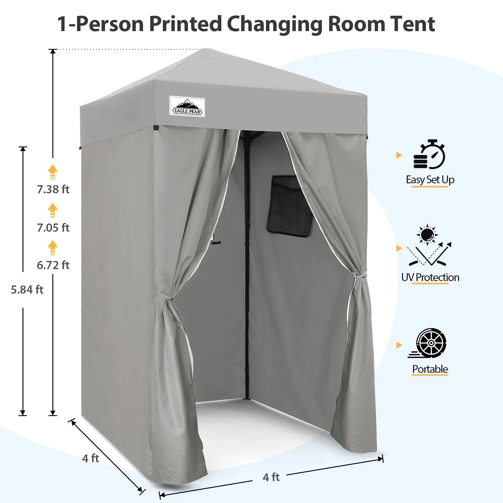 EAGLE PEAK Ultra Compact 4 ft x 4 ft Pop-Up Changing Room Canopy - Flex - Image 50 EAGLE PEAK Ultra Compact 4 ft x 4 ft Pop-Up Changing Room Canopy - Flex - Image 50
