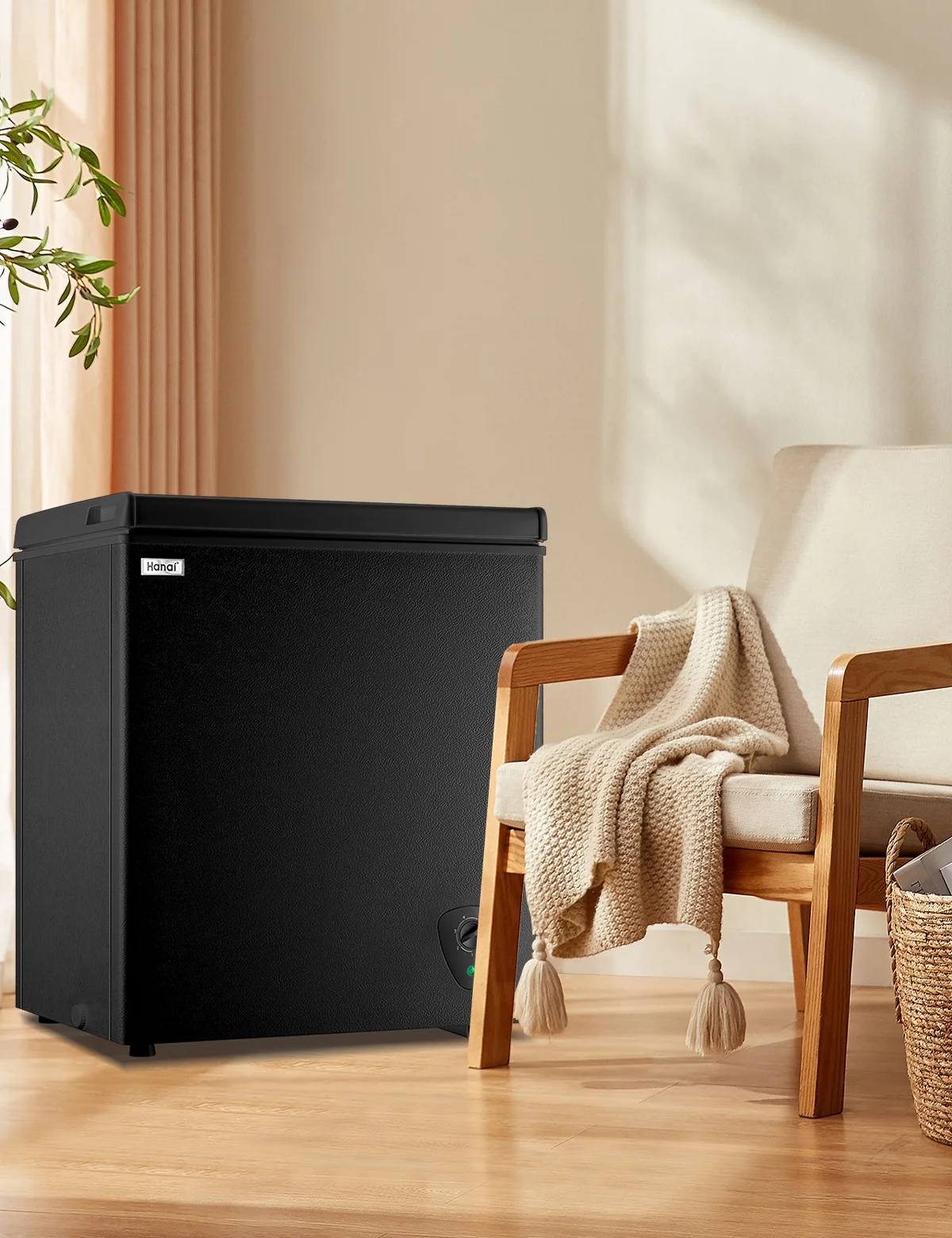 WANAI 3.5 Cu.ft Chest Freezer Small Deep Freeze with 7 Gears Temp Control Office Dorm Kitchen White - Image 20