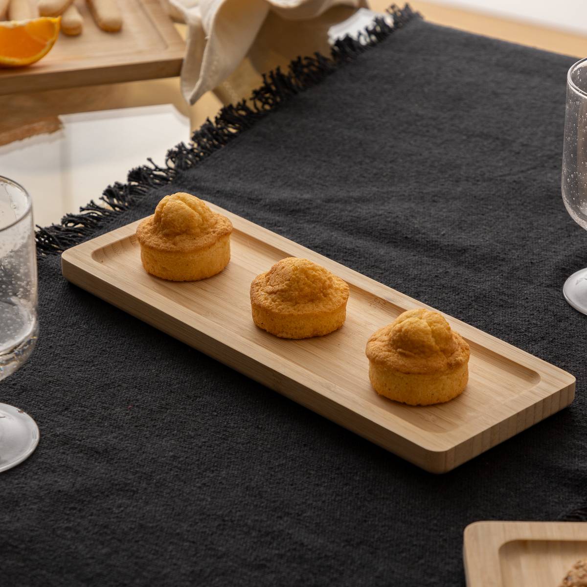 Presentation plate"Rio" 30x11 cm, Beige