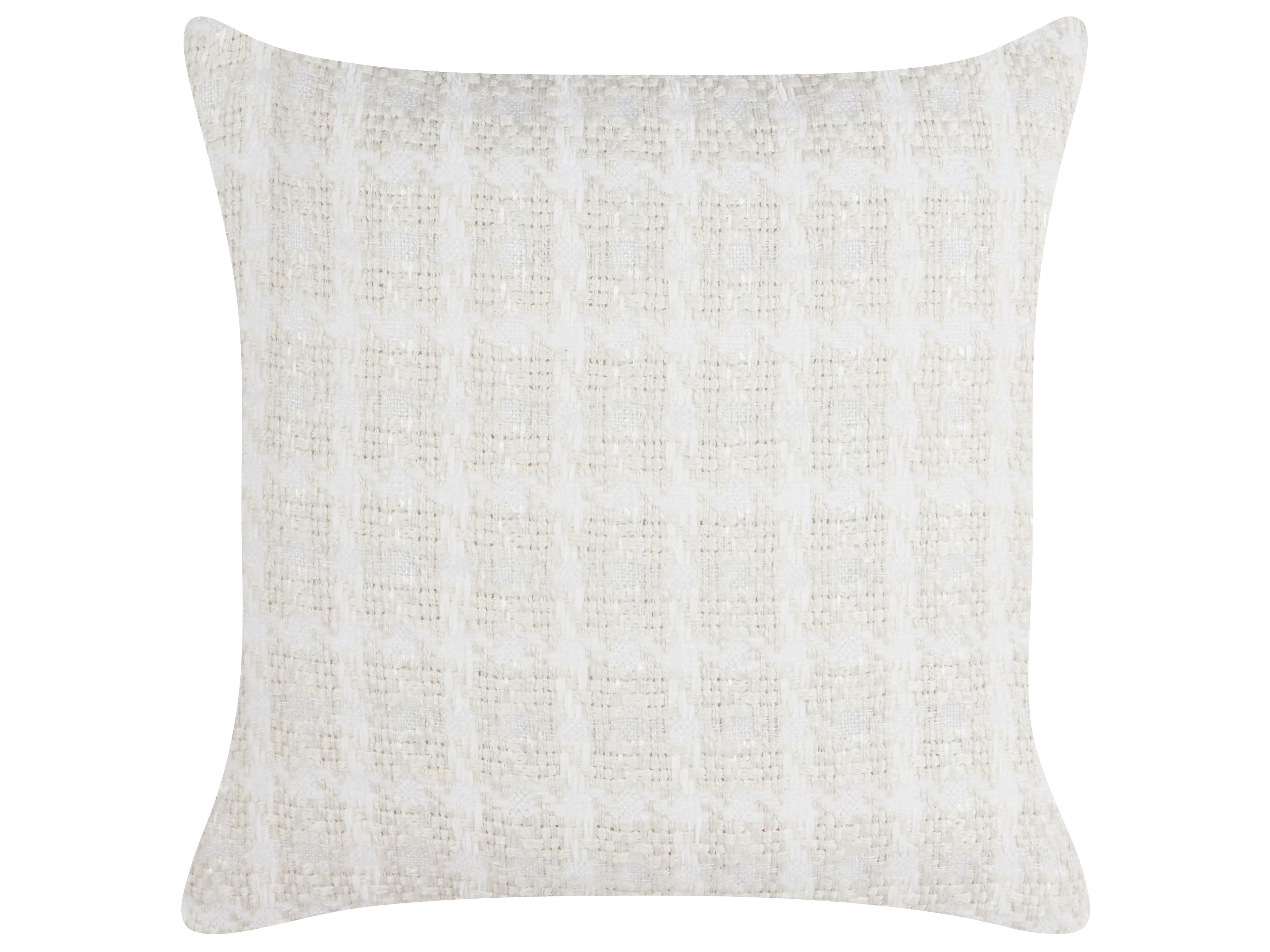 Throw Cushion DOURIS 45 x 45 cm Light Beige Checked