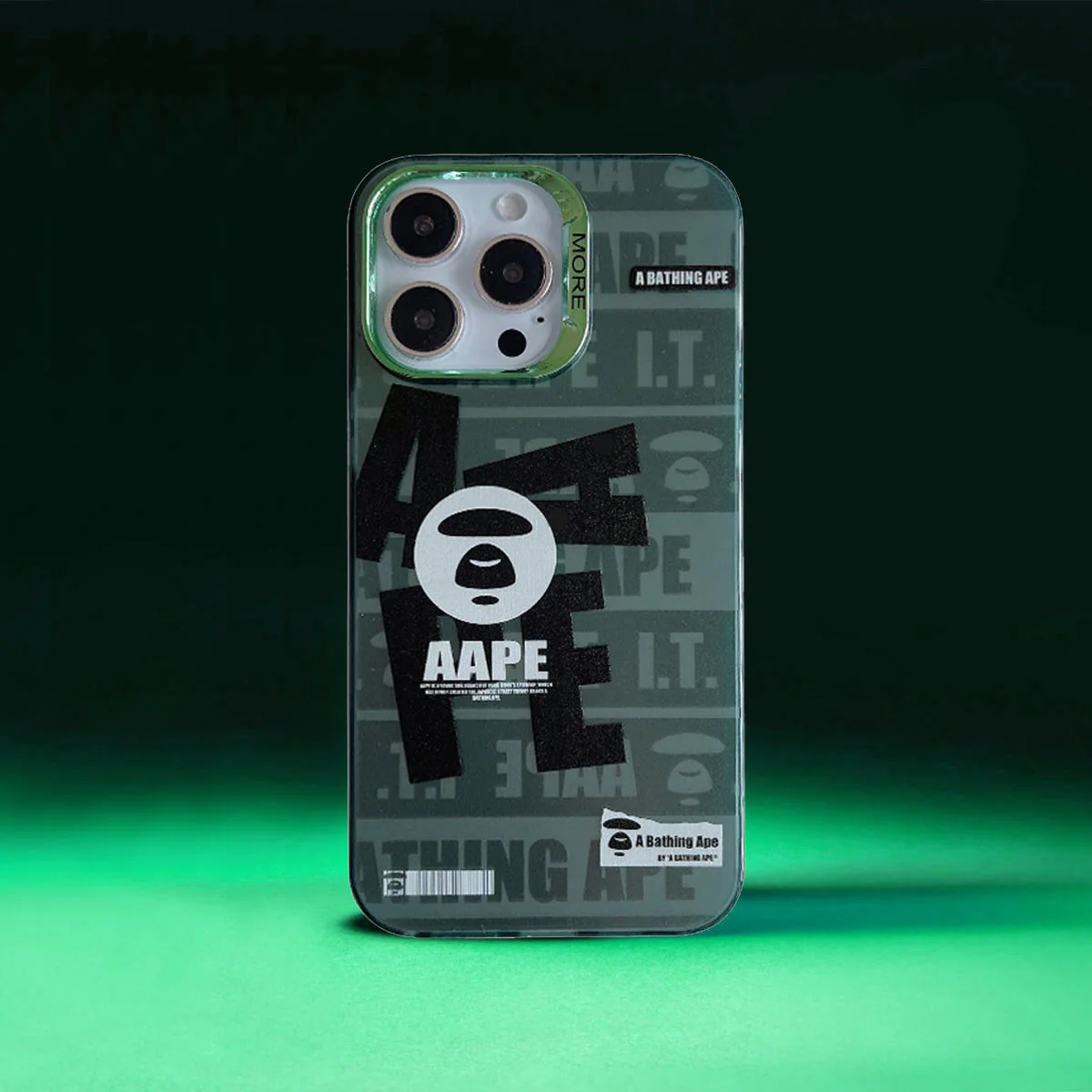 Limited iPhone Case | APE Green Letters - Wholesale & Influencer
