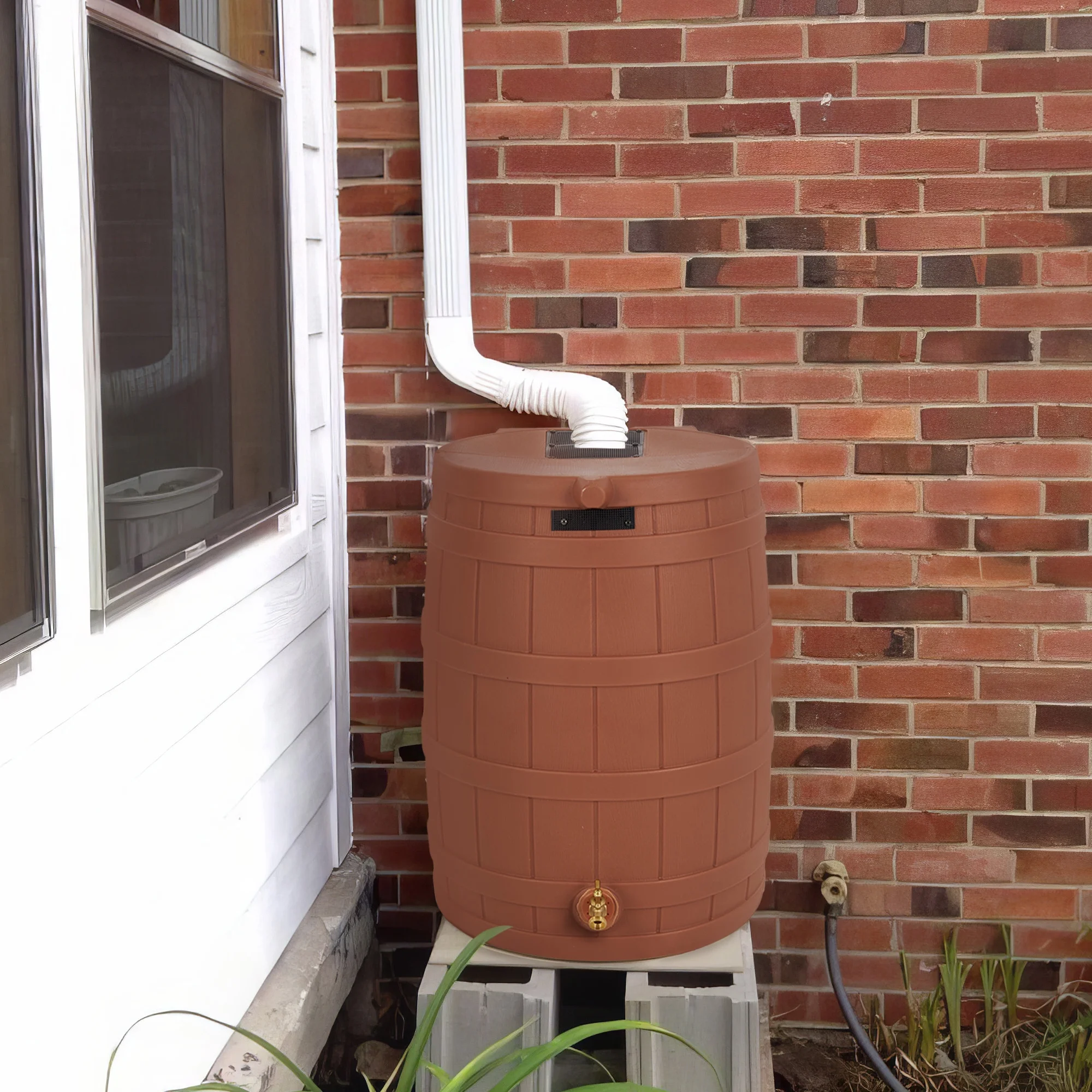 Good Ideas Rain Wizard Rain Storage Collection Rain Barrel 50-Gallon - Image 25