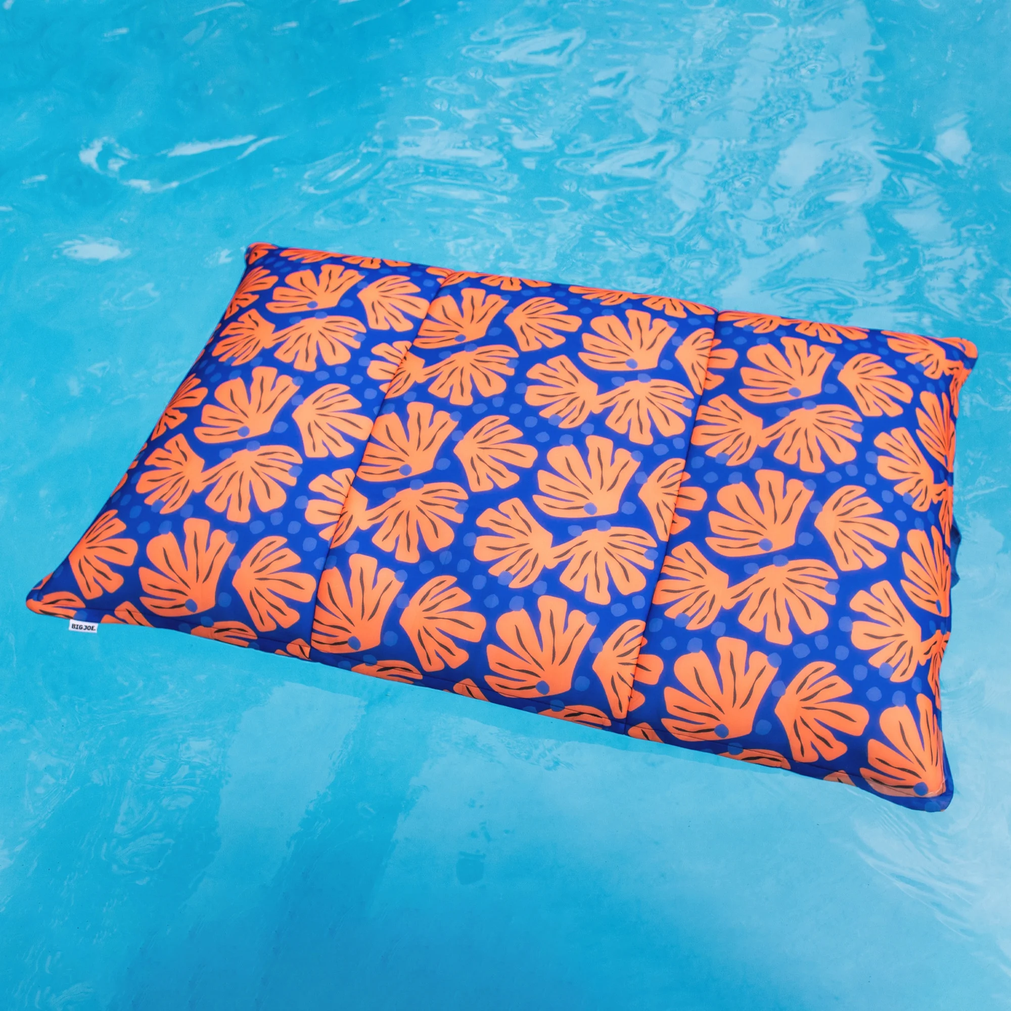 Big Joe Lagoon Lounger No Inflation Needed Pool Float, Americana Nautical Stripe Double Sided Mesh, Quick Draining Fabric, 5 feet Giant - Image 48