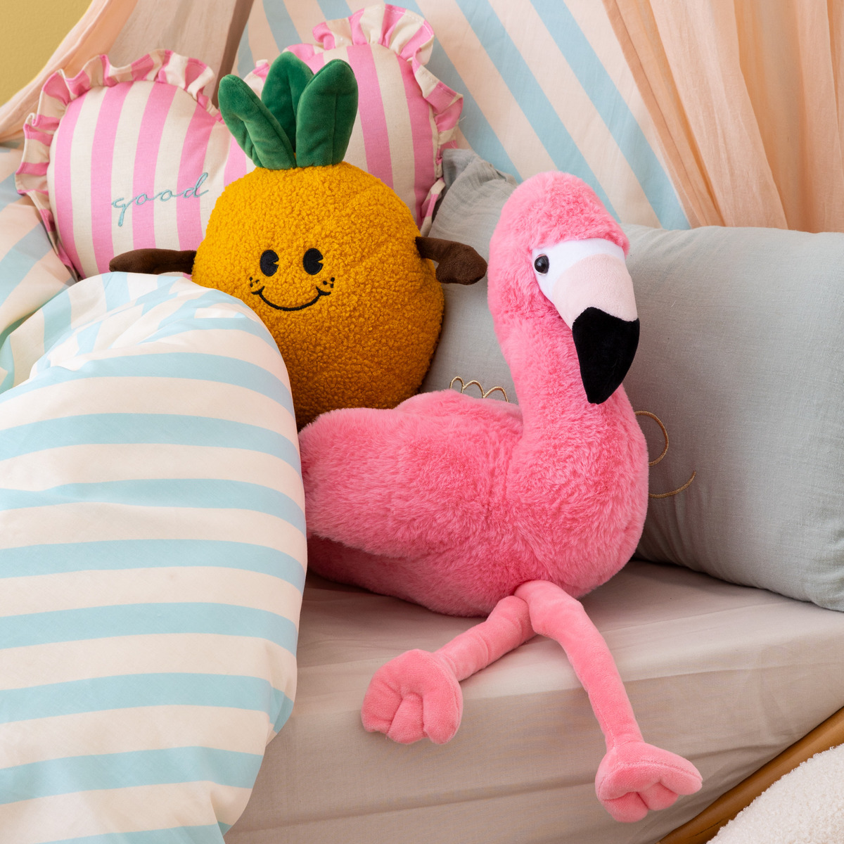 Pink Flamingo plush "Mingo" Pink, H.25 cm