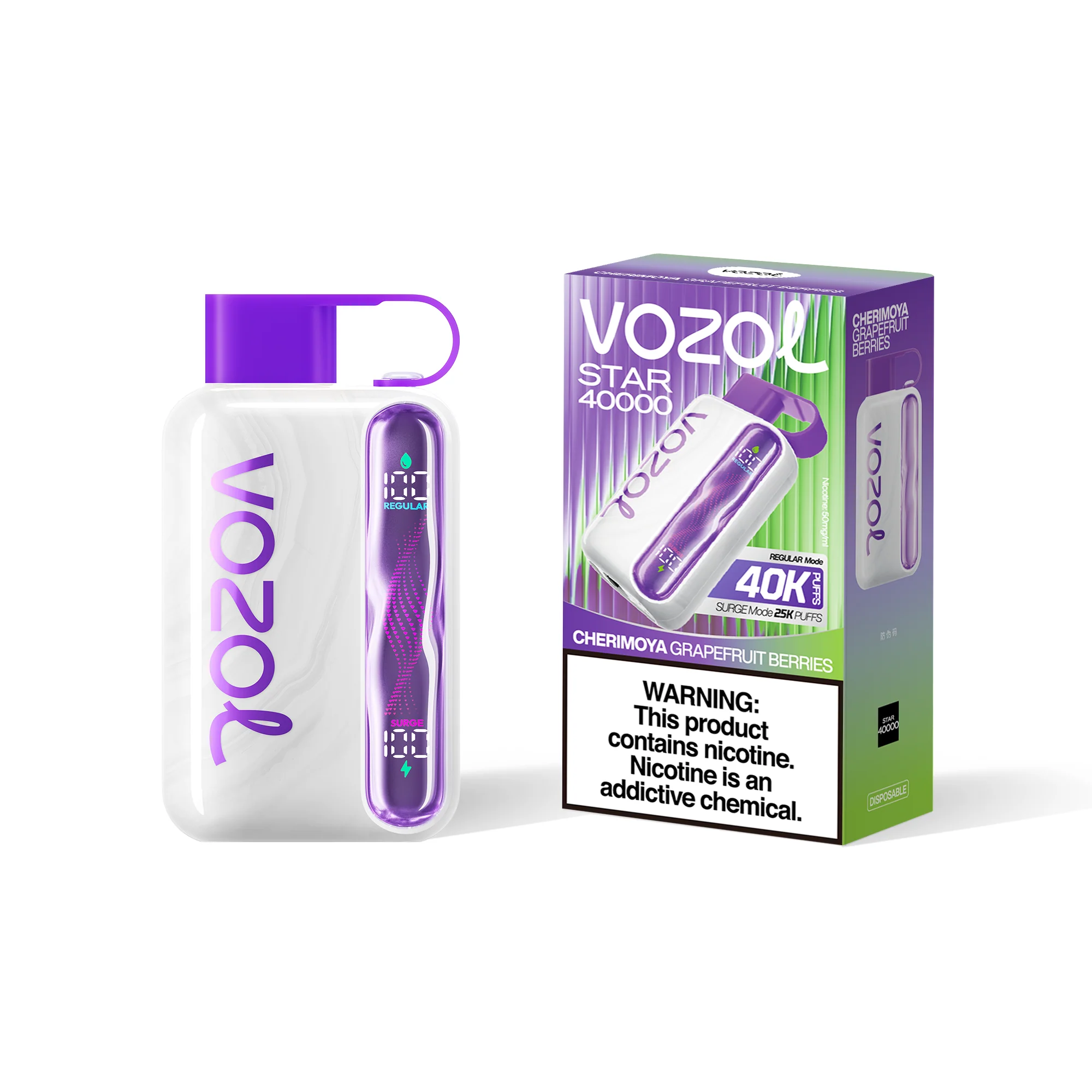 VOZOL STAR 40K jednorazowy e-papieros (wszystkie smaki)