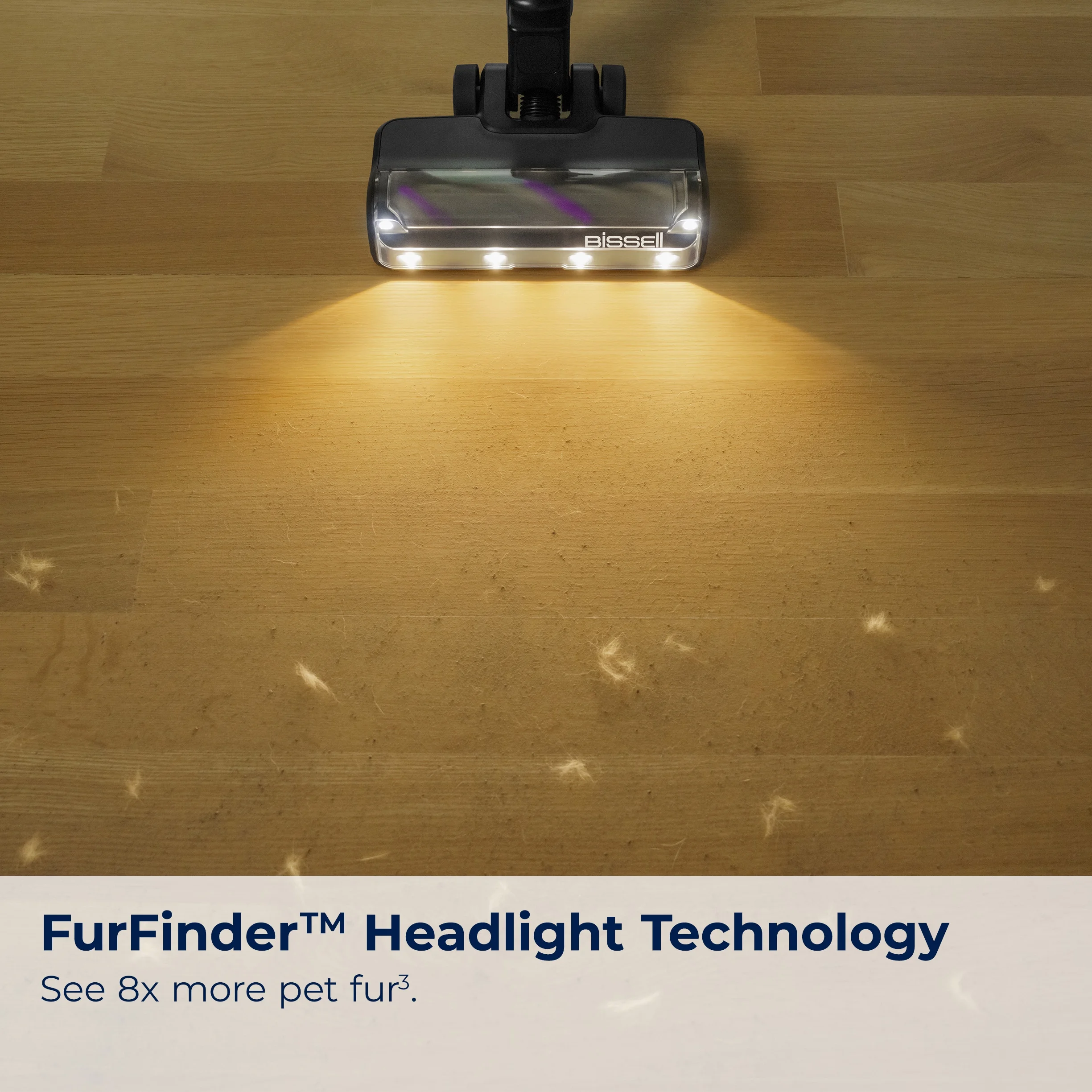 BISSELL PowerClean FurFinder 200W Self-Standing Cordless Stick Vacuum, Carpet, Area Rugs, Hard Floor, Upholstery, Strong Suction, Removeable Battery, LED Headlights, Up to 40 minute run time, 4031