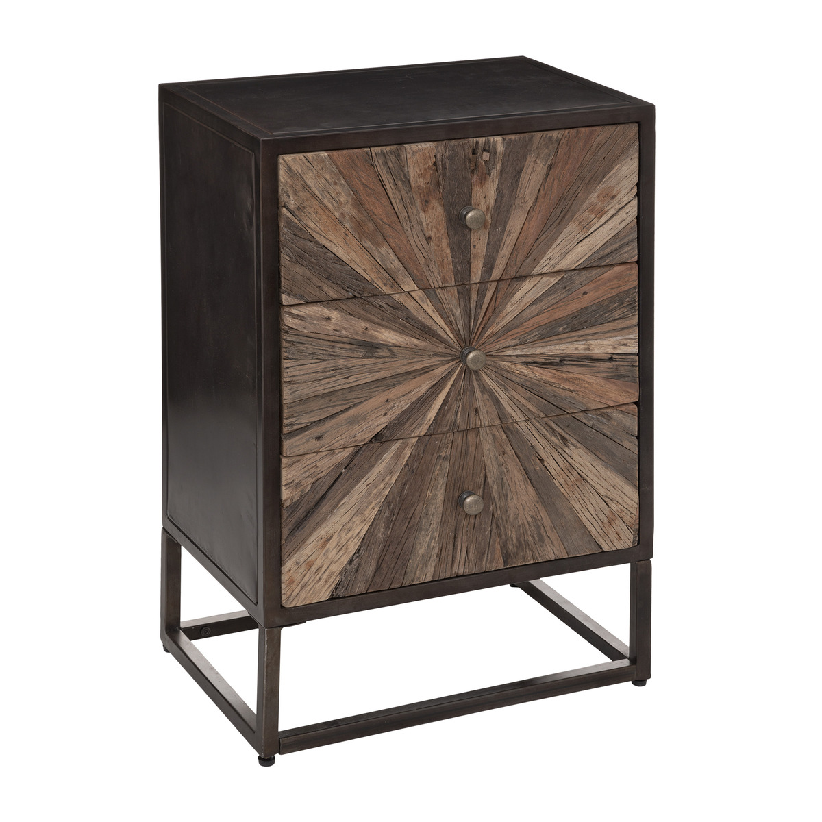 chest of drawers "Origins" Recycled wood, 3 drawers