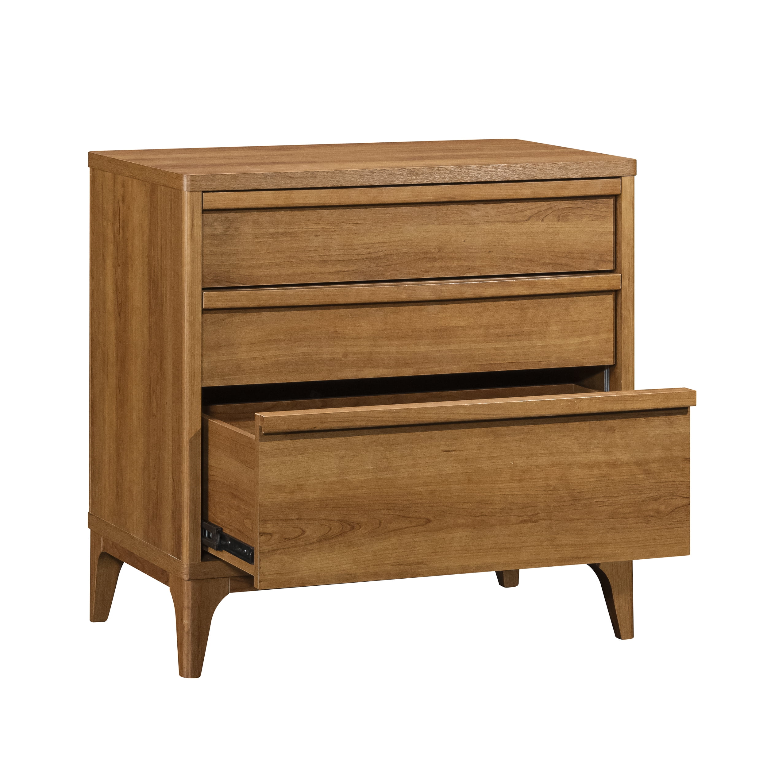 Better Homes & Gardens Greyson 3-Drawer Nightstand with USB, Acorn Finish - Image 8
