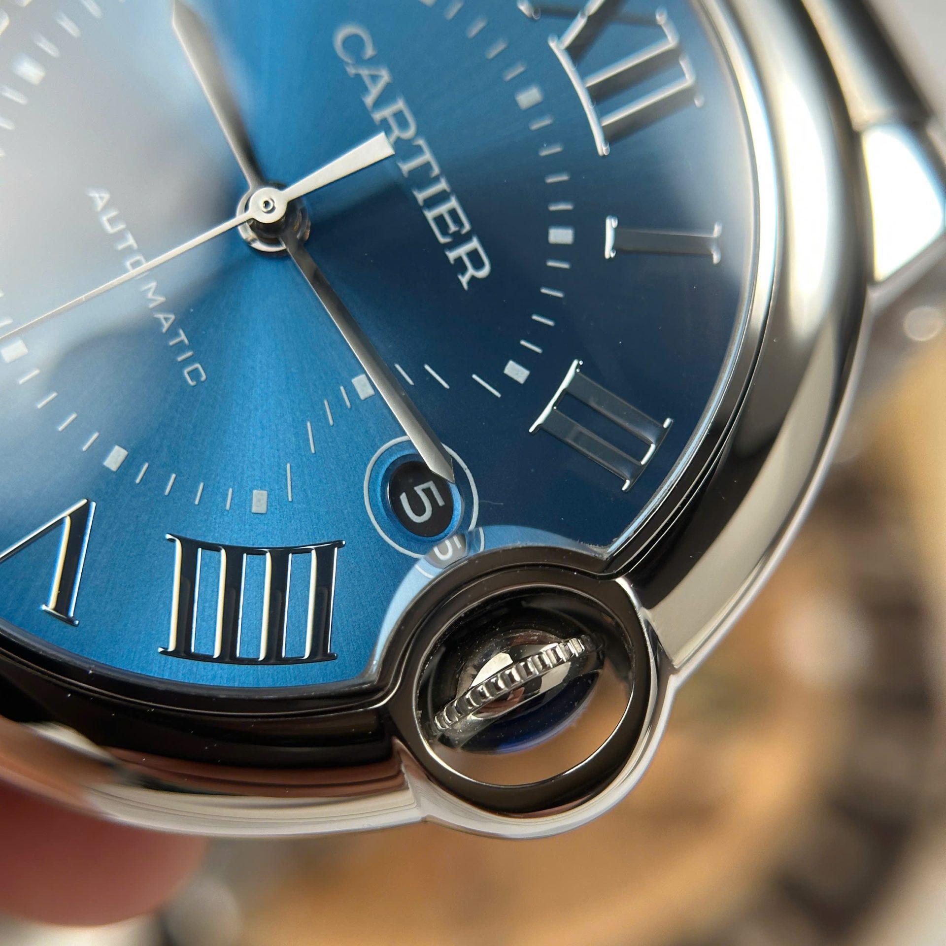Cartier Ballon Bleu Replica Watches Blue Dial Automatic Movement AF Factory 40mm - Top club
