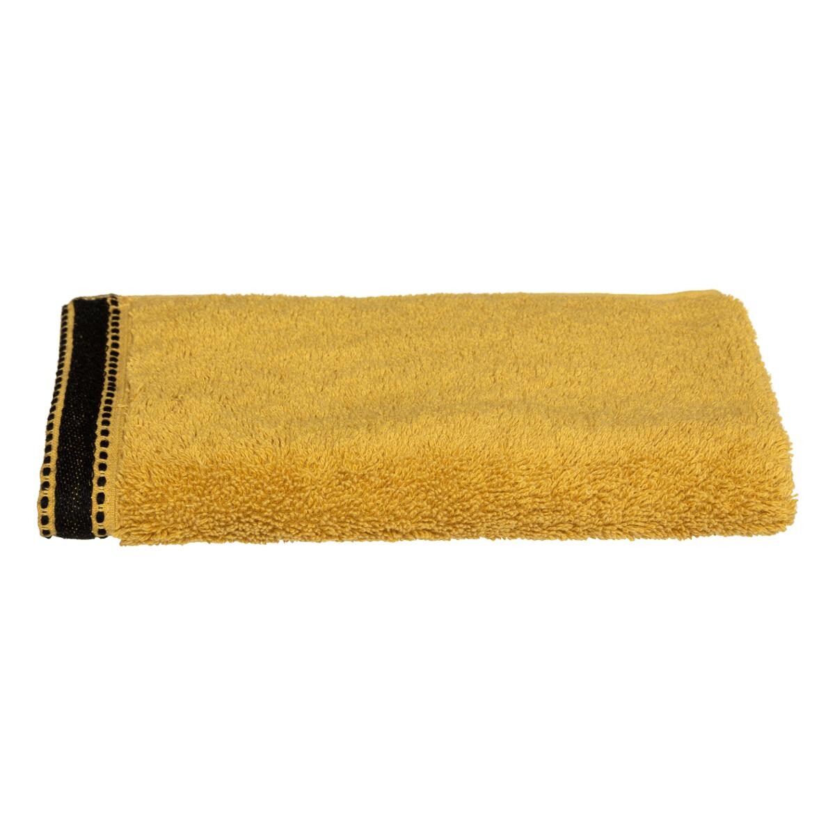 Guest towel "Joia", cotton Mustard yellow, 30x50 cm, 550 g/m&sup2;