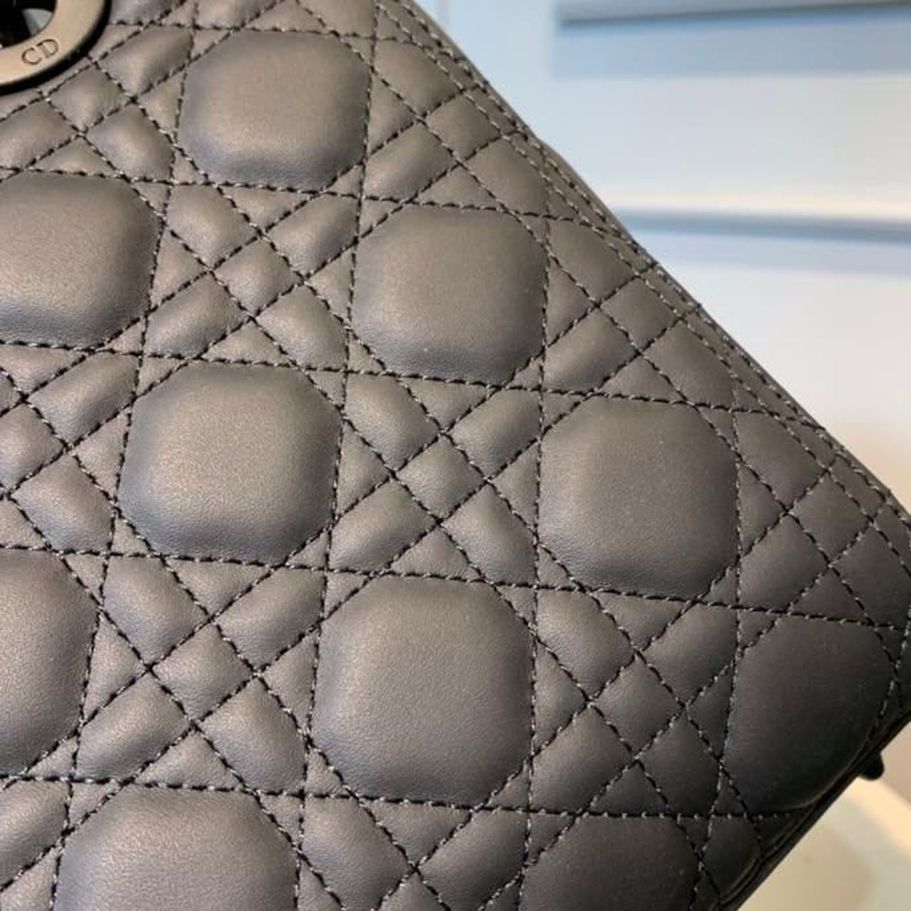 Christian Dior Medium Lady Dior Bag Matte Hardware Black Ultramatte For Women 9.5in/24cm CD M0565SLOI_M9891:1High-quality replica