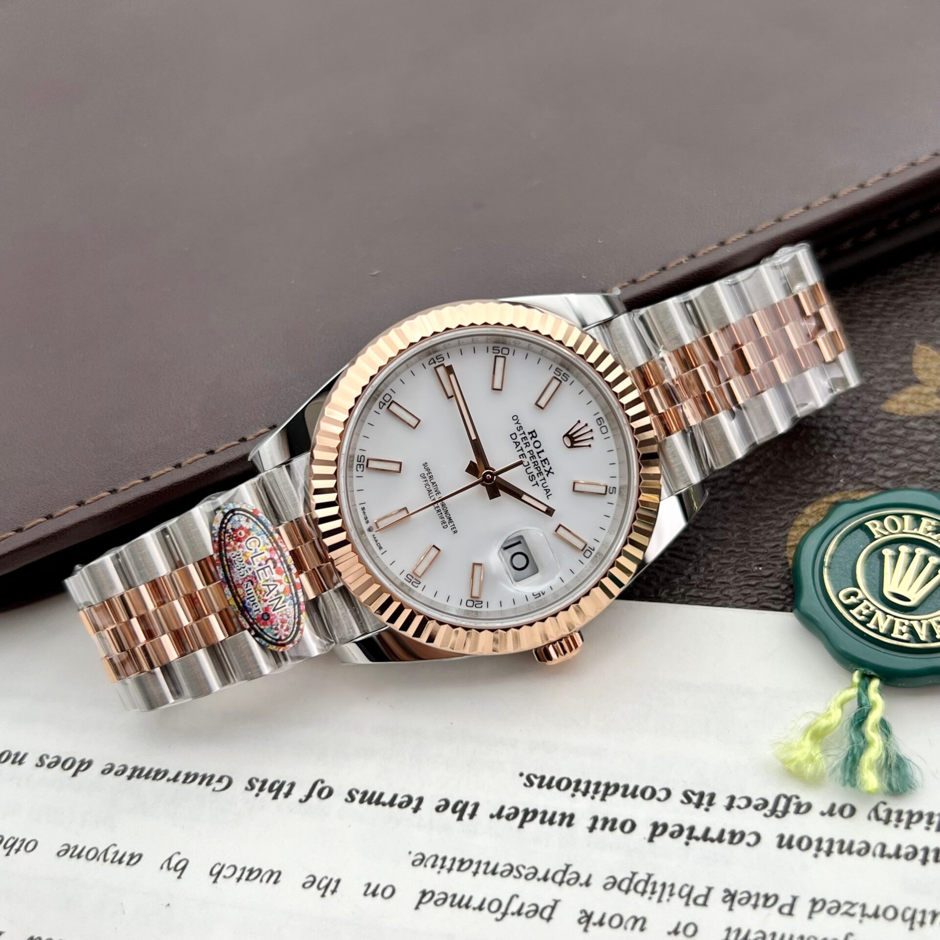Rolex Replica Watches DateJust 126331 Demi Rose White Dial Clean Factory 41mm - Elite Watch Atelier