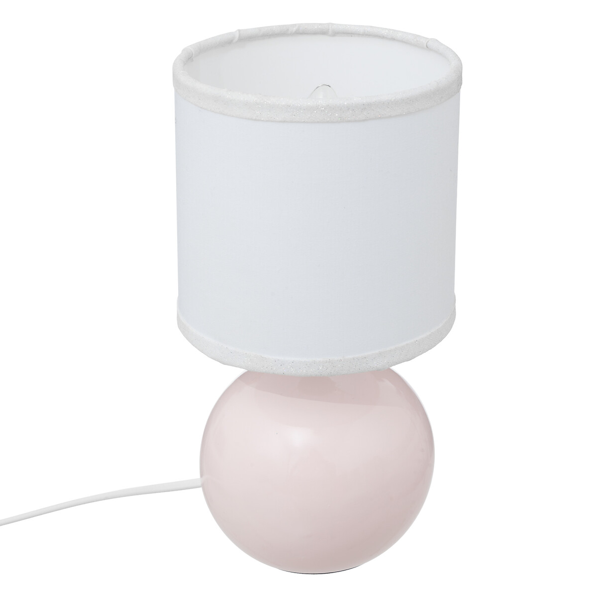 "Tim&eacute;o" ceramic lamp Light pink, H.25 cm