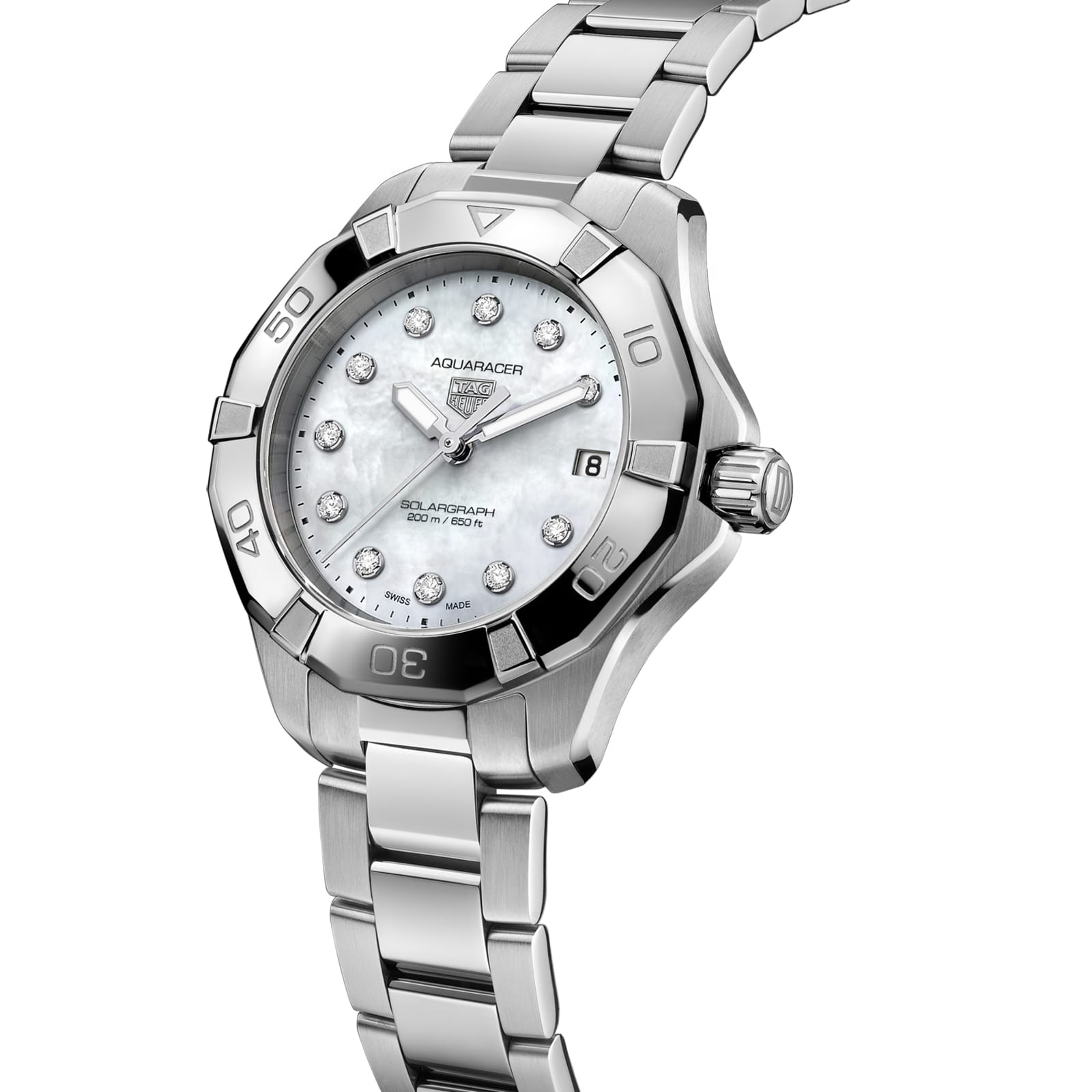 TAG Heuer Replica Watch Aquaracer Professional 200 Solargraph Solar Quartz 34 mm Steel(1:1 replica) - Top club