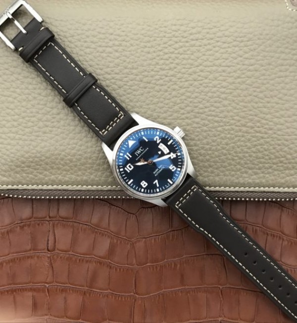 Replica IWC XF Mark XVII Le Petit Prince Blue Dial Leather Strap A2892 - Top club