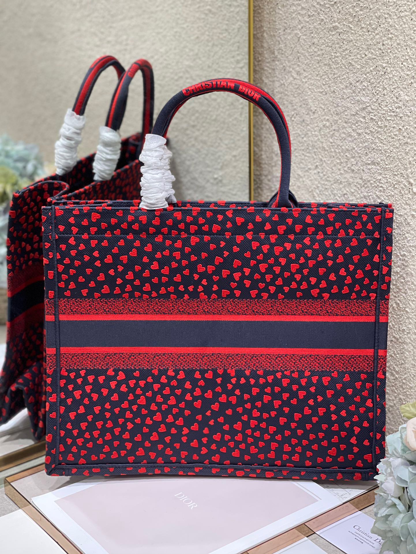 Christian Dior Large Dior Book Tote Crimson Multicolor, For Women, Women’s Handbags 16.5in/42cm CD1:1High-quality replica