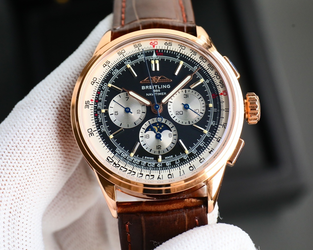 BREITLING, REF. RB2510, PREMIER B25 DATORA 42, 18K PINK GOLD(1:1 replica) - Top club