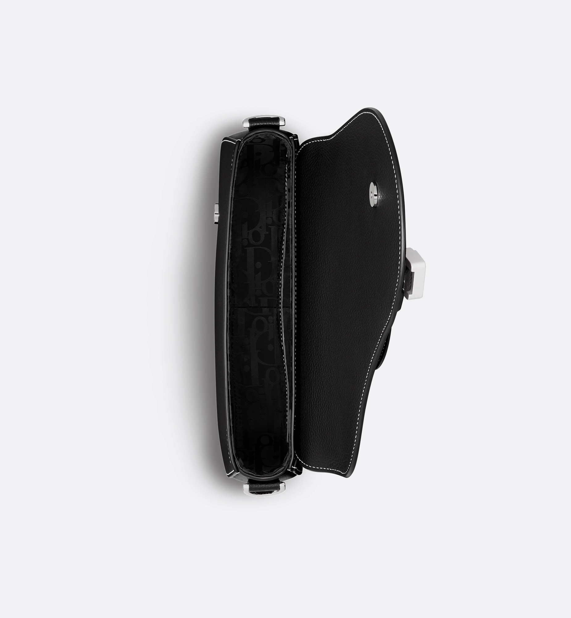 Dior Saddle Messenger Bag Black For Men 9.5 Inches/ 24 Cm 1ADPO325YKK_H00N1:1High-quality replica