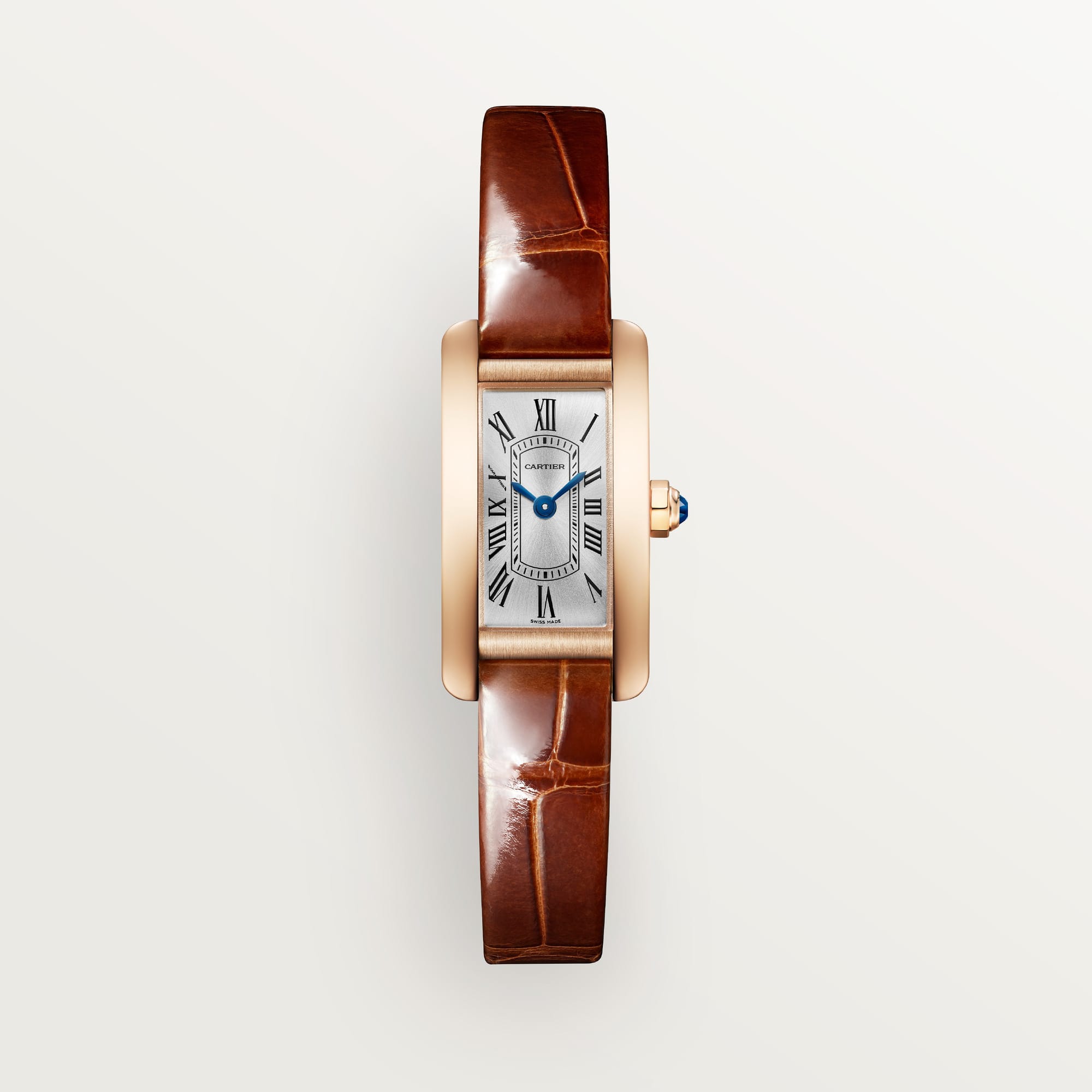 fake cartier watch Tank Americaine mini model quartz movement(1:1 replica) - Elite Watch Atelier