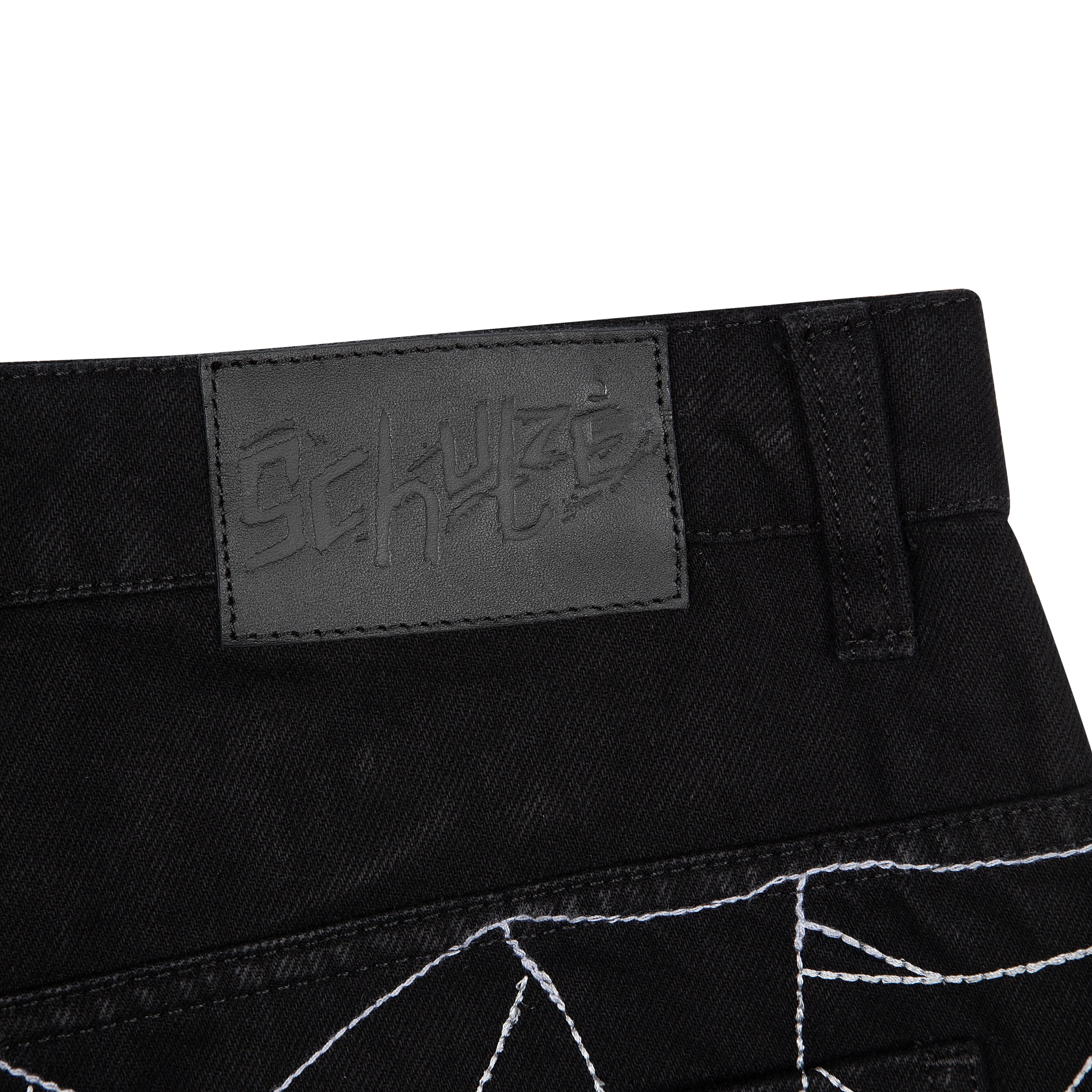 "spiderweb" raw Denim