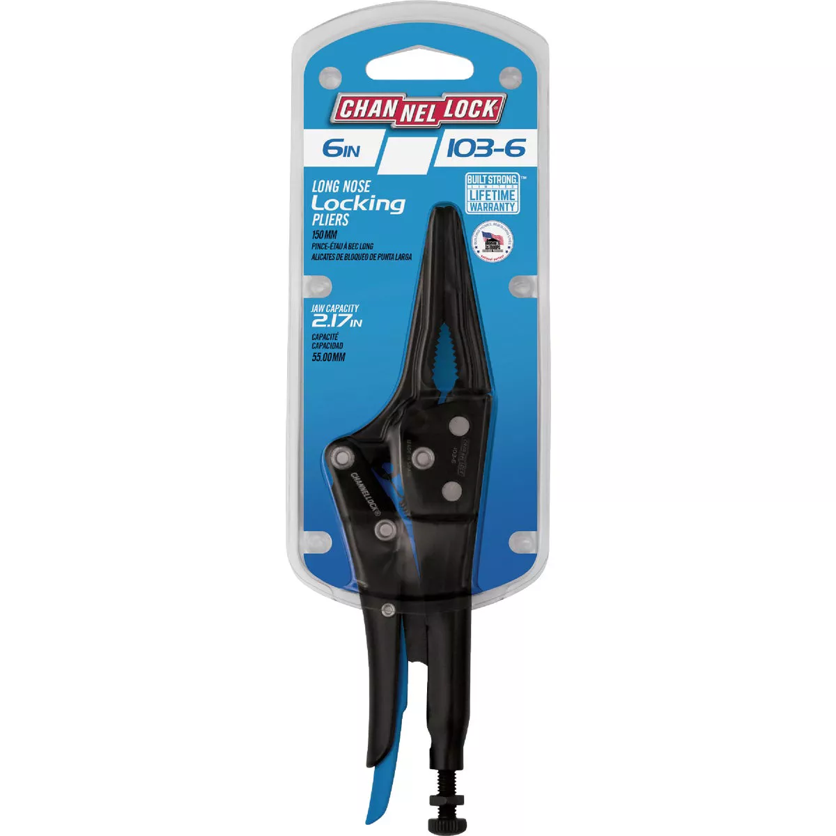 Channellock 6 In. Combination Long Nose Locking Pliers