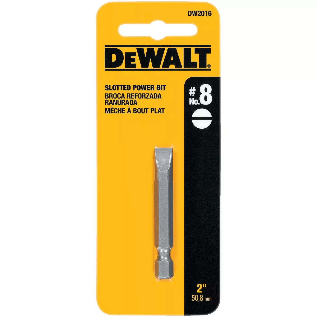 DEWALT Slotted #8 2 In. Power Screwdriver Bit