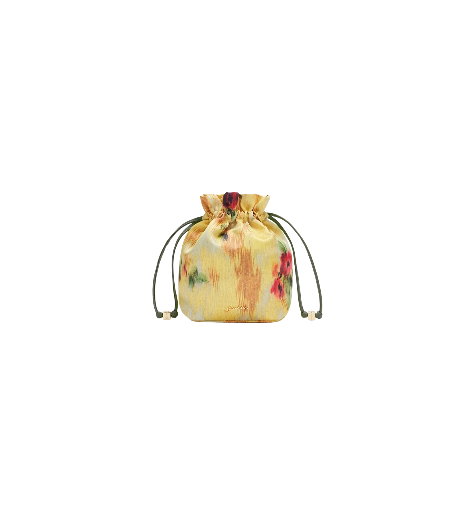GANNI Printed Taffeta Pouch