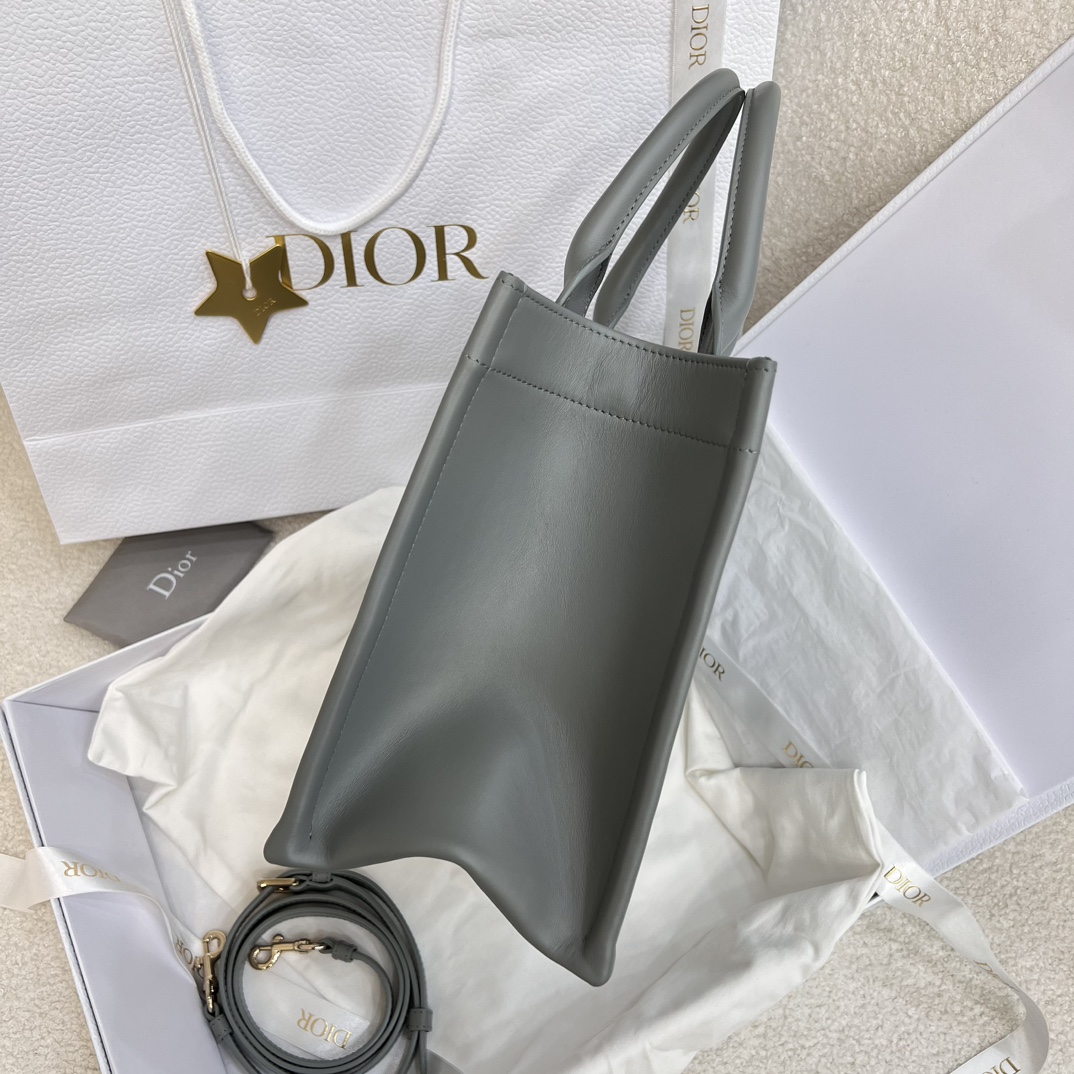 Dior Small Book Tote Bag Grey For Women 10,4in/26,5cm1:1High-quality replica