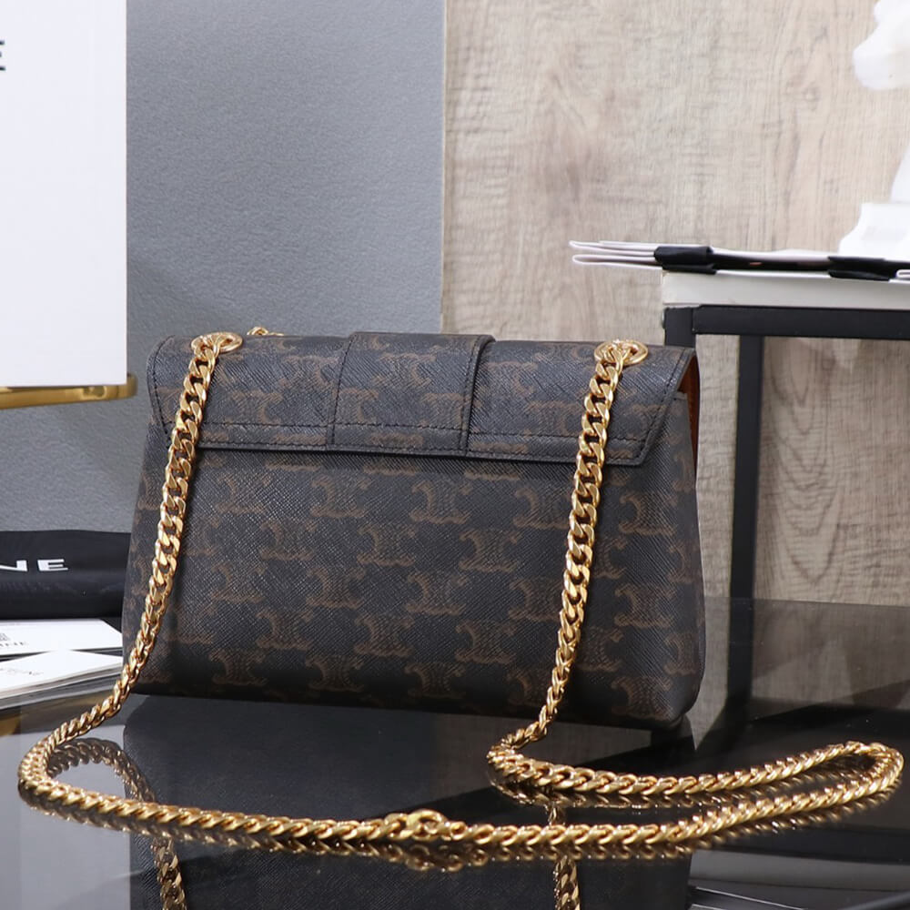 CELINE TEEN CELINE VICTOIRE BAG in Triomphe Canvas1:1High-quality replica
