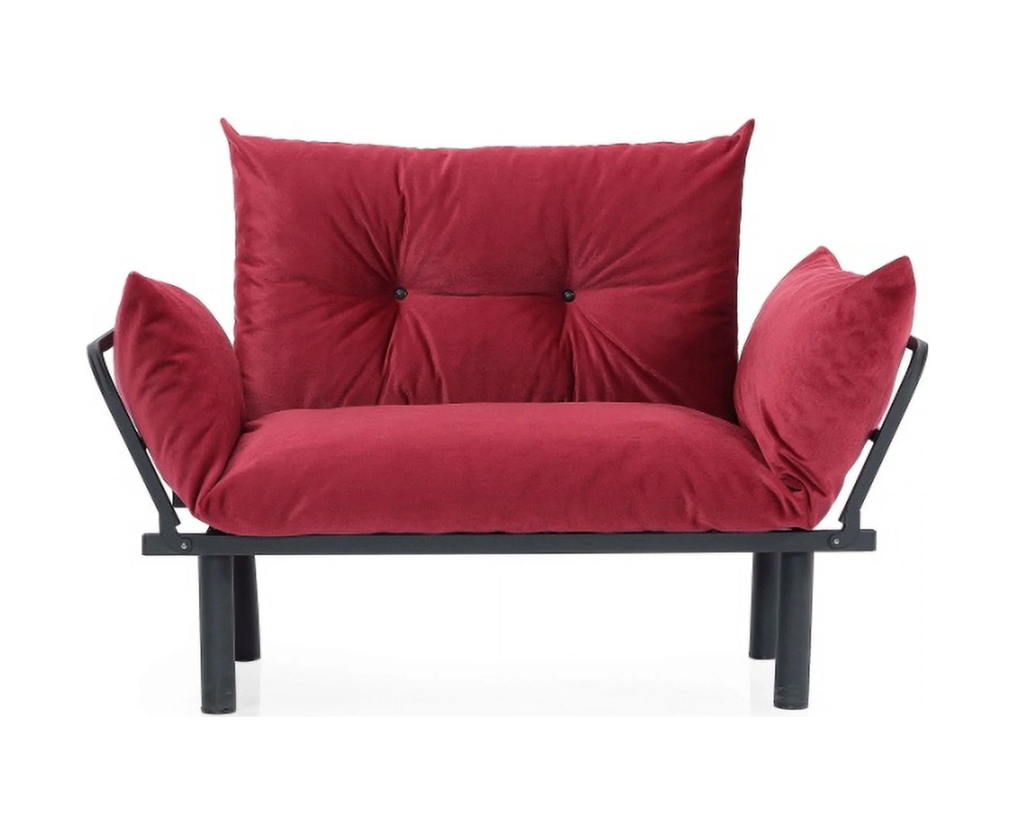 JINS&VICO Futon Love Seats with Adjustable Backrest, 2 Seat Convertible Sofa for Living Room, Small Space, Offices, Dorm, Studio,Sofa Chair(Pink) - Image 51