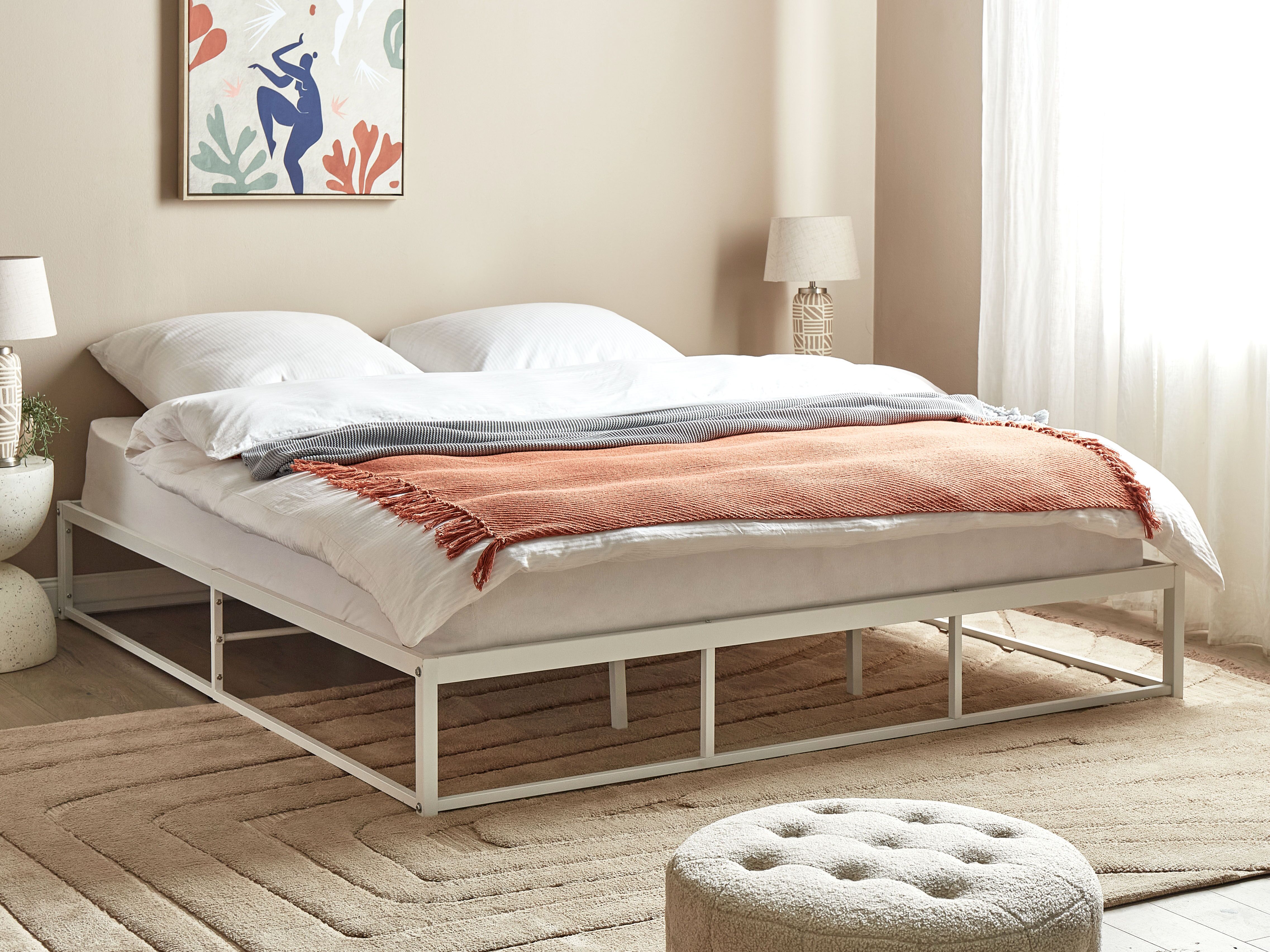 Bed Metal VIRY 180 x 200 cm (EU Super King) White