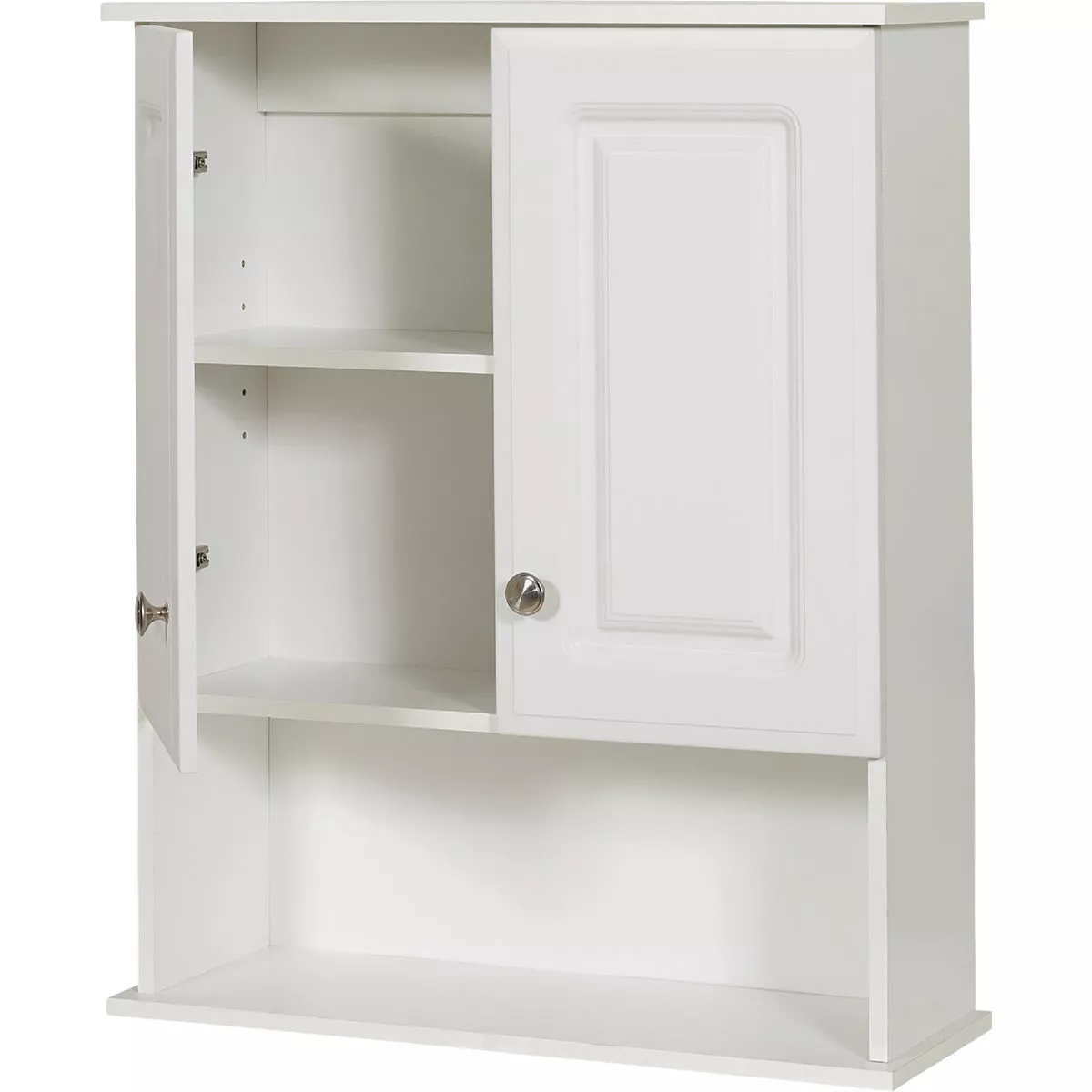 Zenith Zenna Home White 23 In. W x 8-1/4 In. D x 28 In. H Wall Bath Cabinet