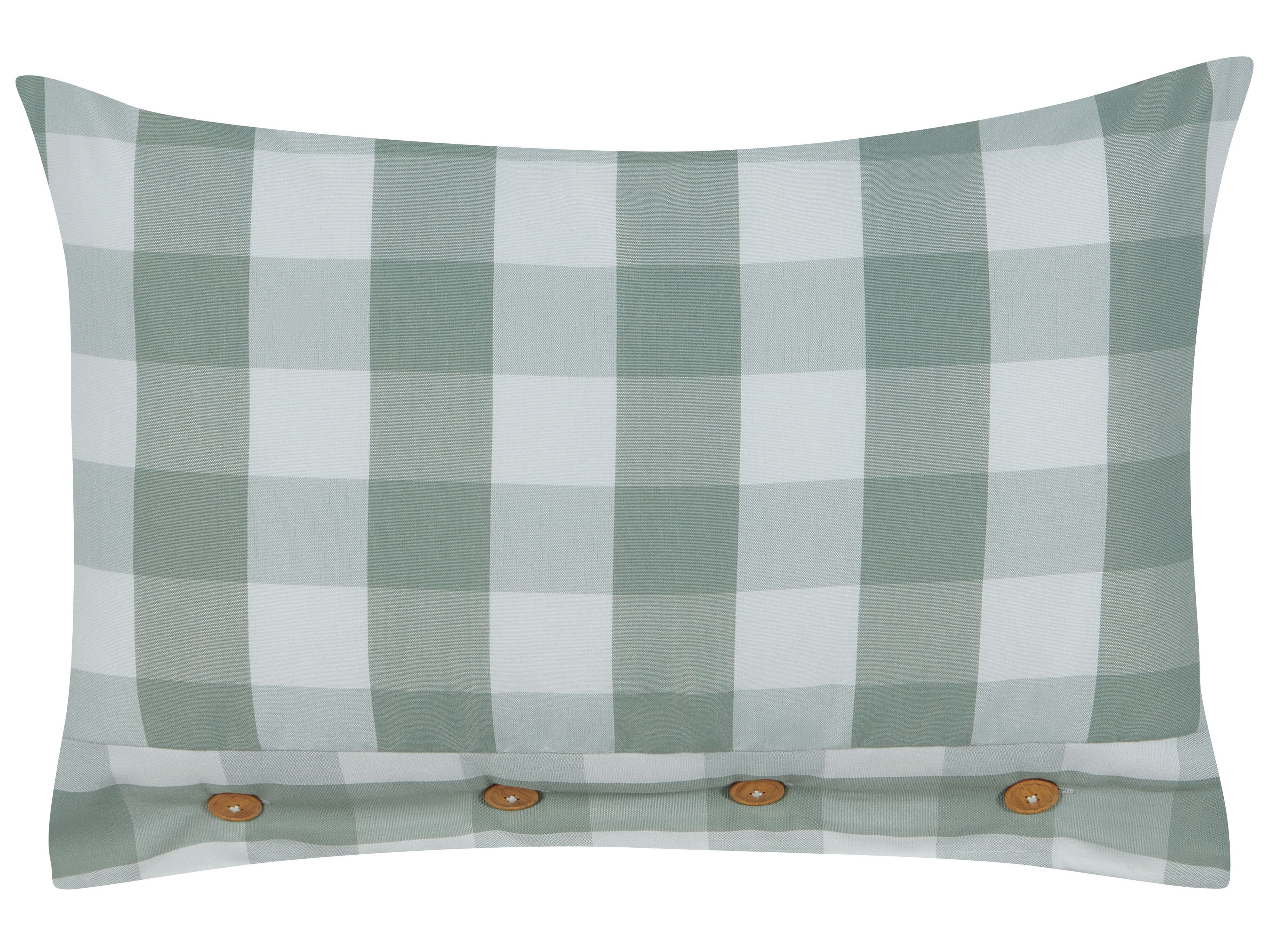 Throw Cushion TAMNINE 40 x 60 cm Mint Green Checked