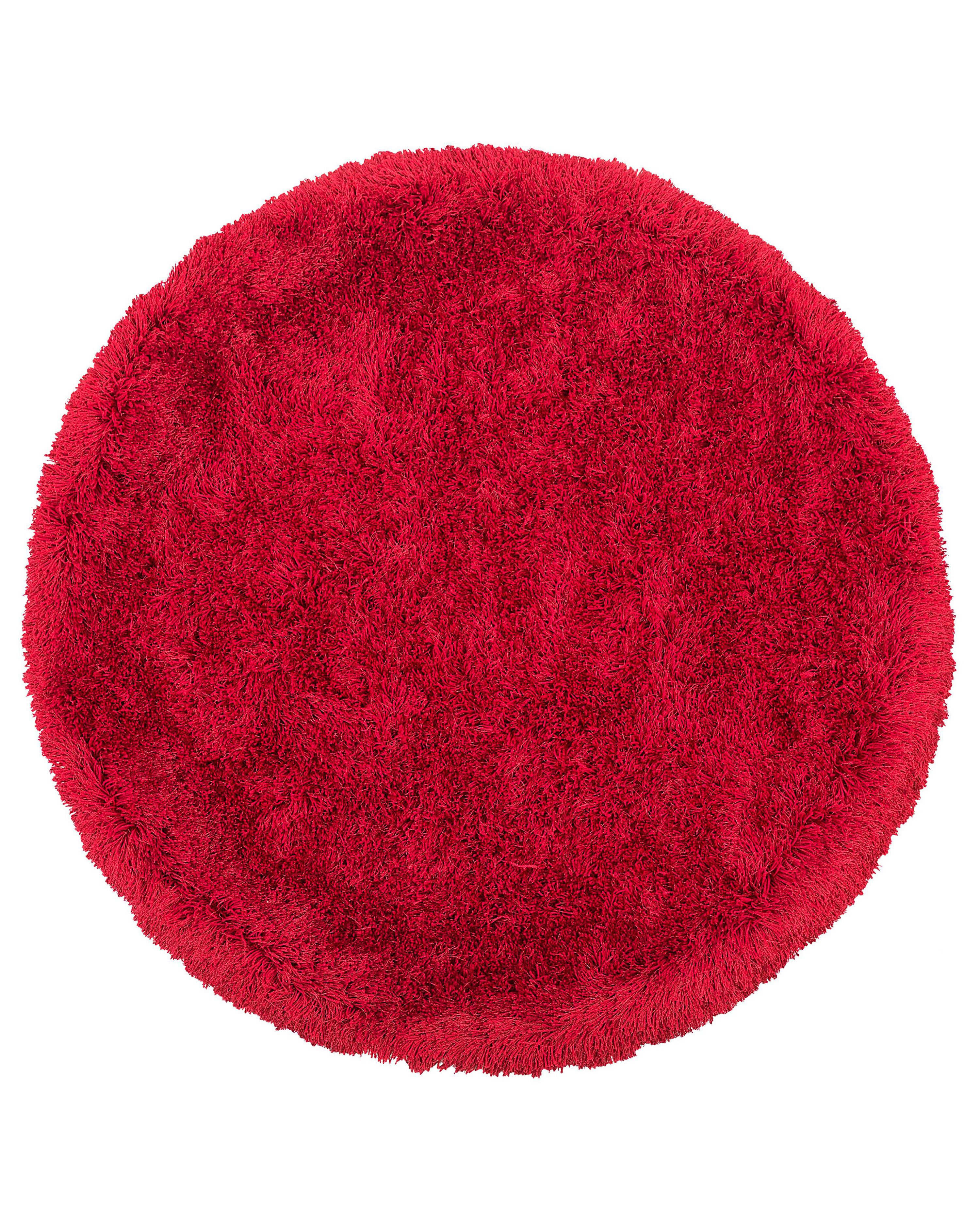 Shaggy Rug CIDE Red ø 140 cm