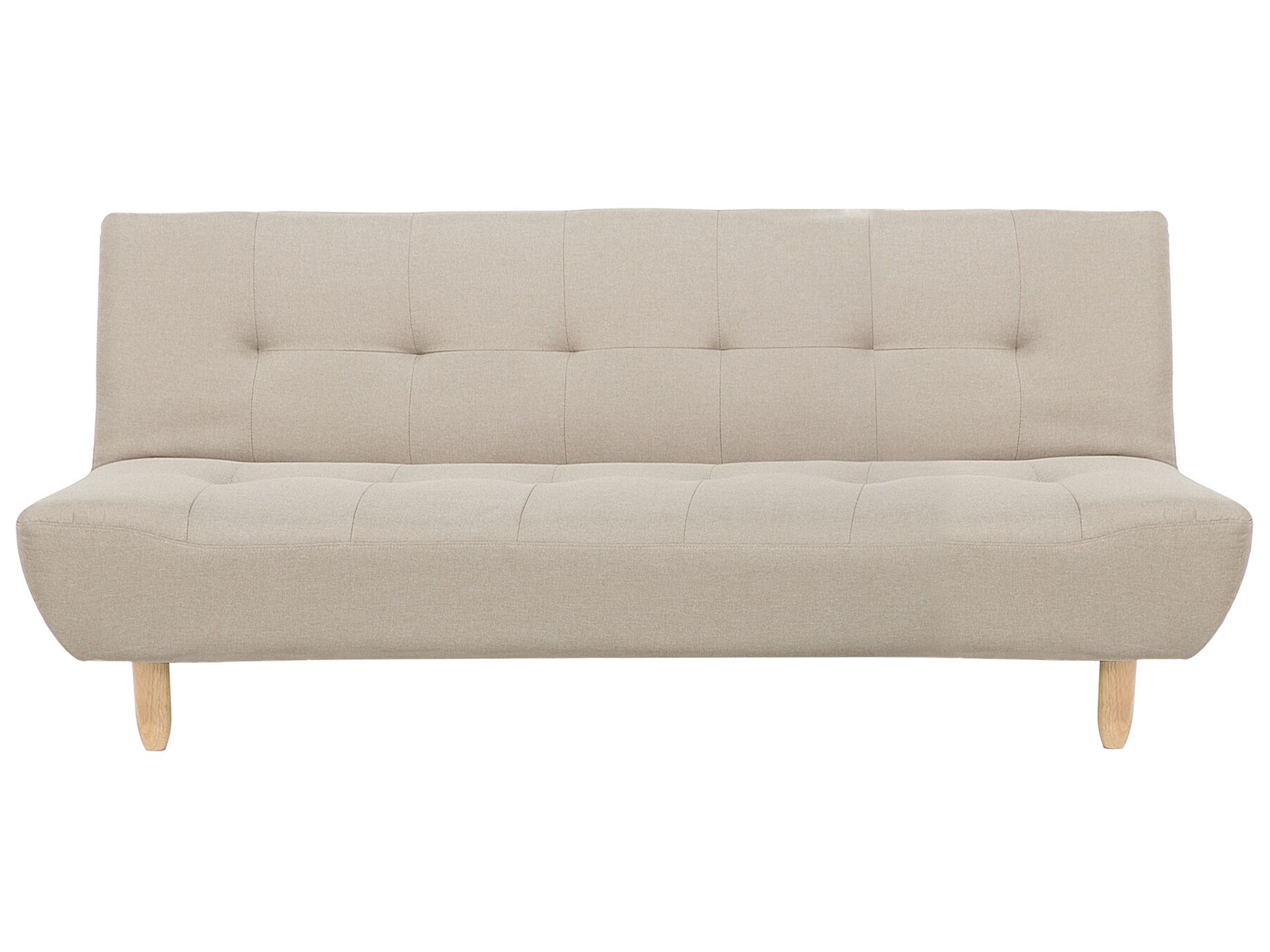 Sofa Bed 3 Seater ALSTEN Fabric Beige