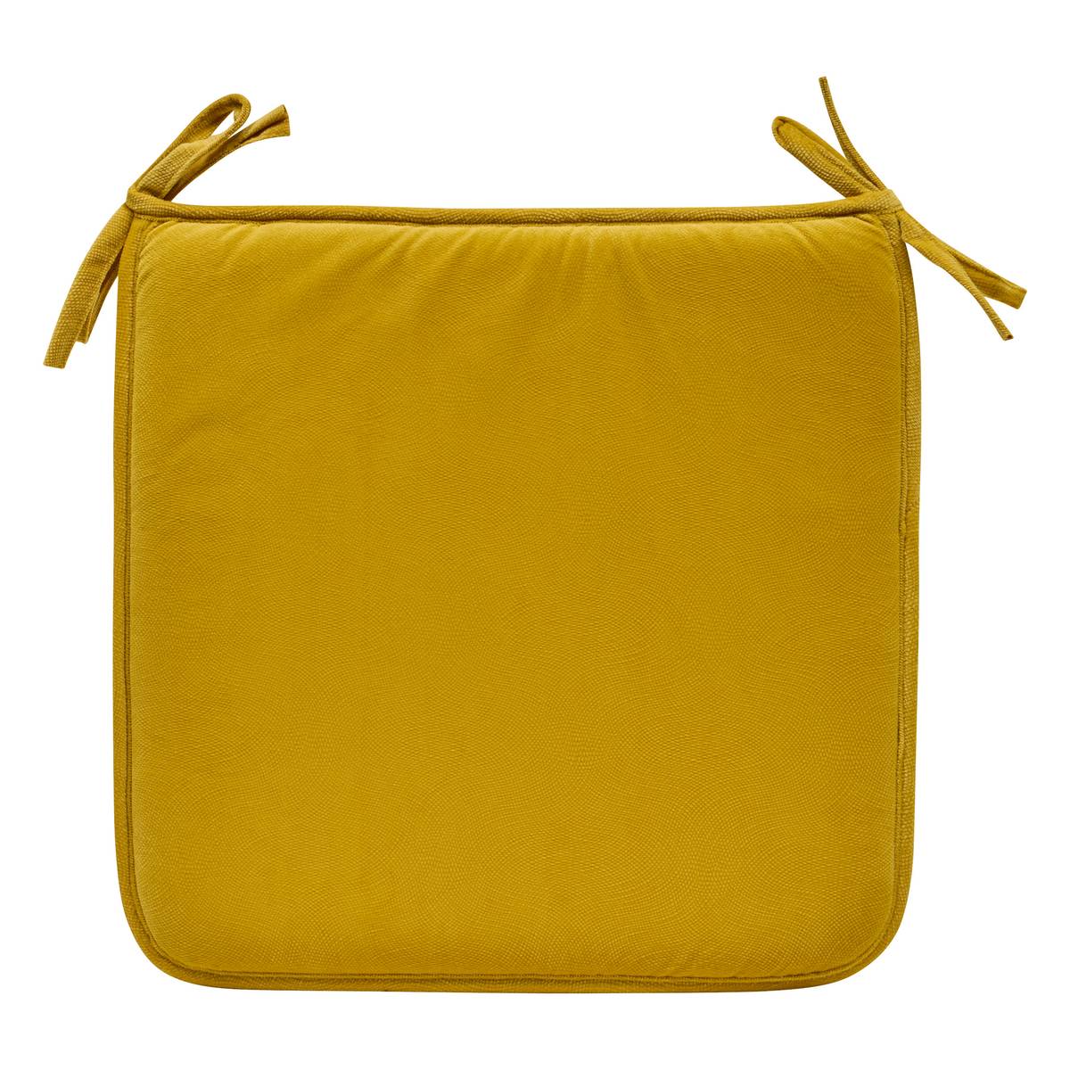 Chair cushion "Lilou" Ochre, 38x38 cm